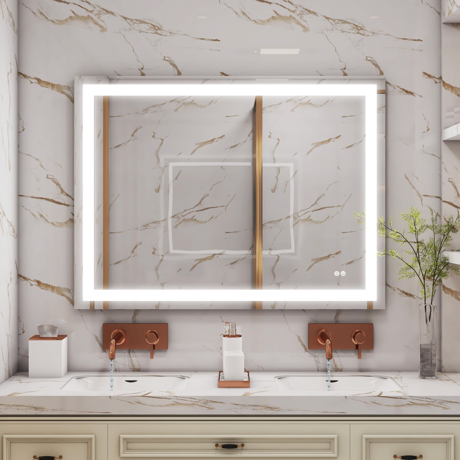WELLFOR CAN-DR144 Framed-Bath-Mirrors - View #2