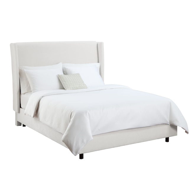 Skyline Furniture Diversey White King, White Upholstered King Bedroom Set
