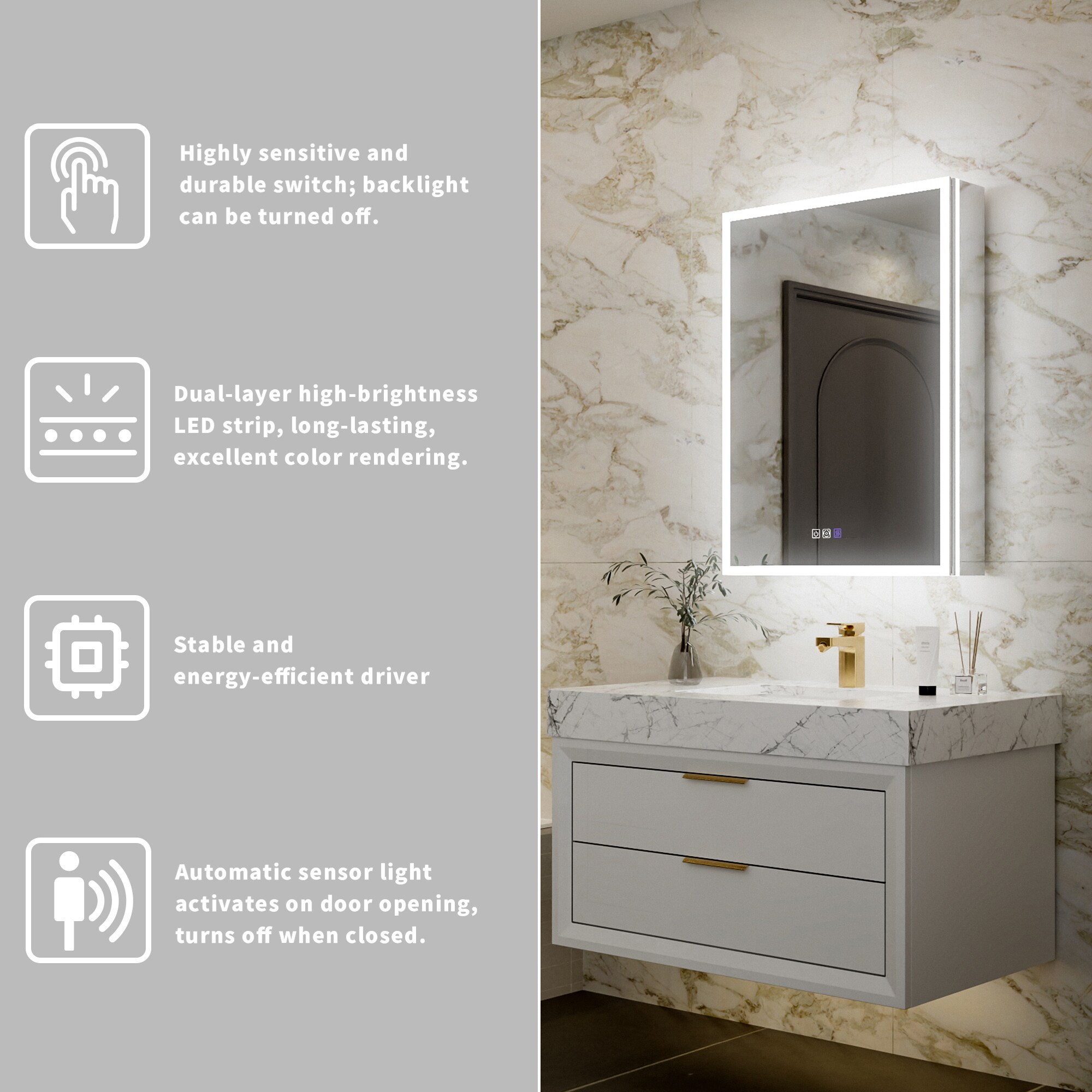 CALVON CAH-J2432R Bathroom-Medicine-Cabinets - View #11