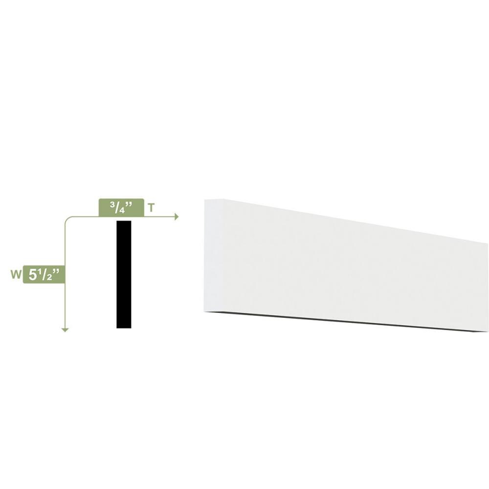 Ekena Millwork S4S1X6X96SWPV Window-Door-Casings - View #2