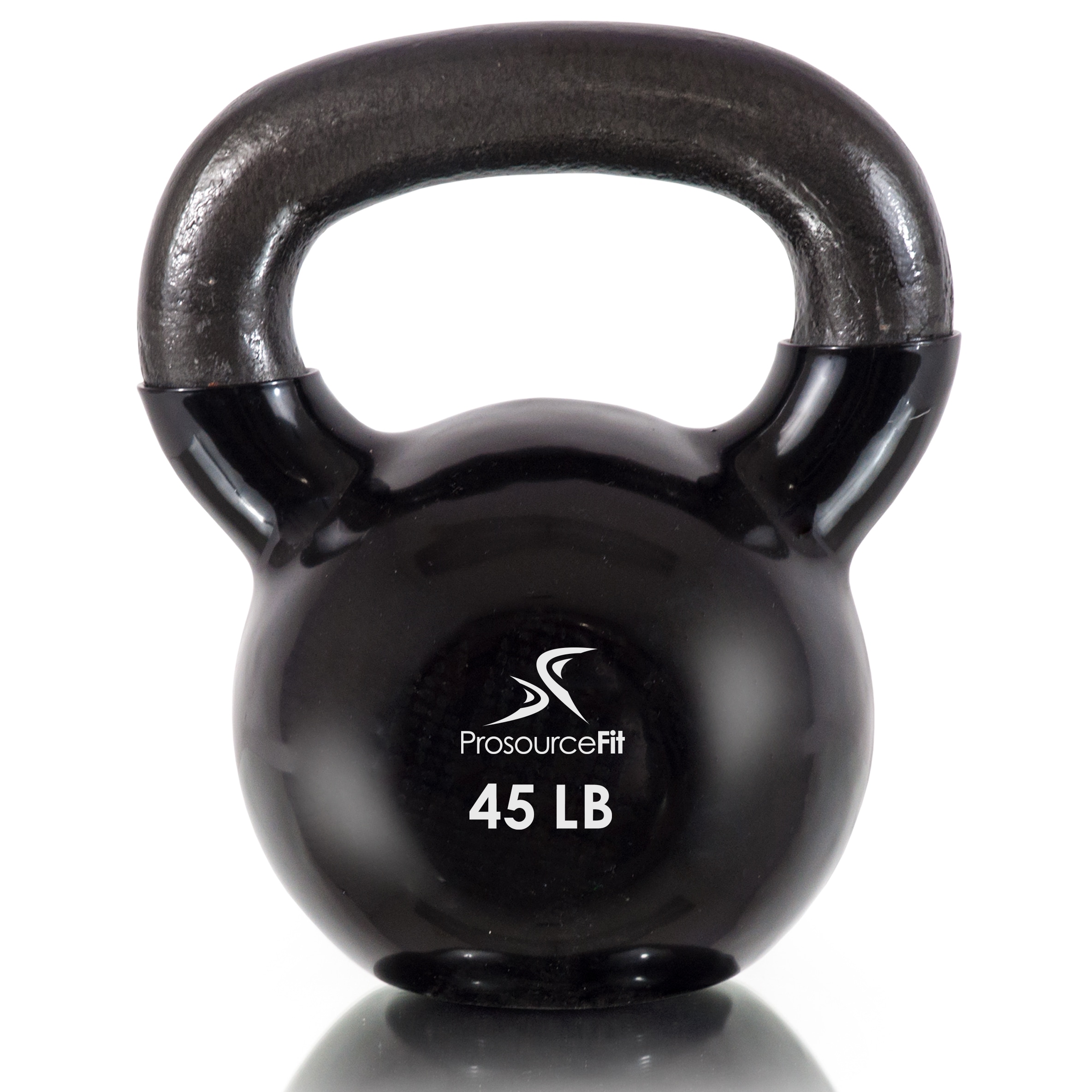 ProSource Solid Cast Iron Kettlebells Weights for Full Body Workout 5 to 45 pounds 