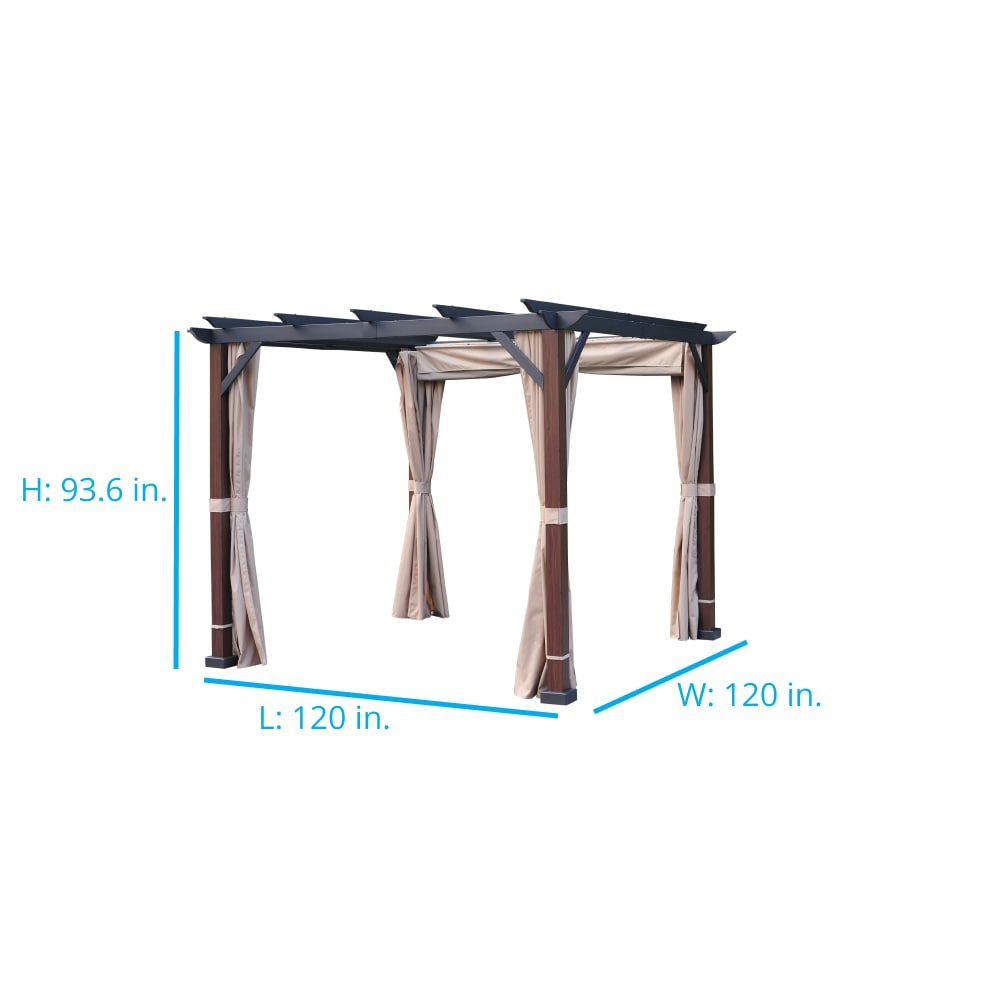 allen + roth TPPER2401A Pergolas-2 - View #5