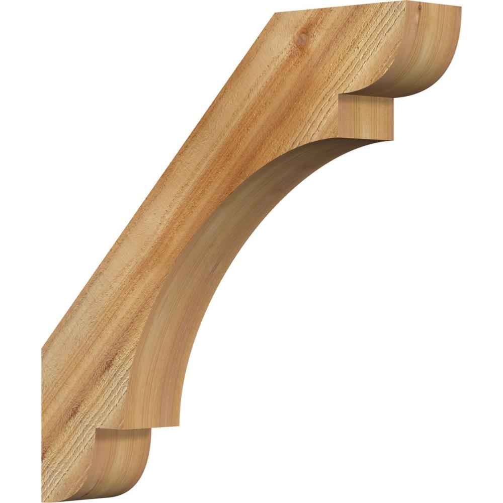 Ekena Millwork BRC04X24X24OLY00RWR 4-in x 24-in x 24-in Western Red Cedar Unfinished Wood Olympic rough sawn