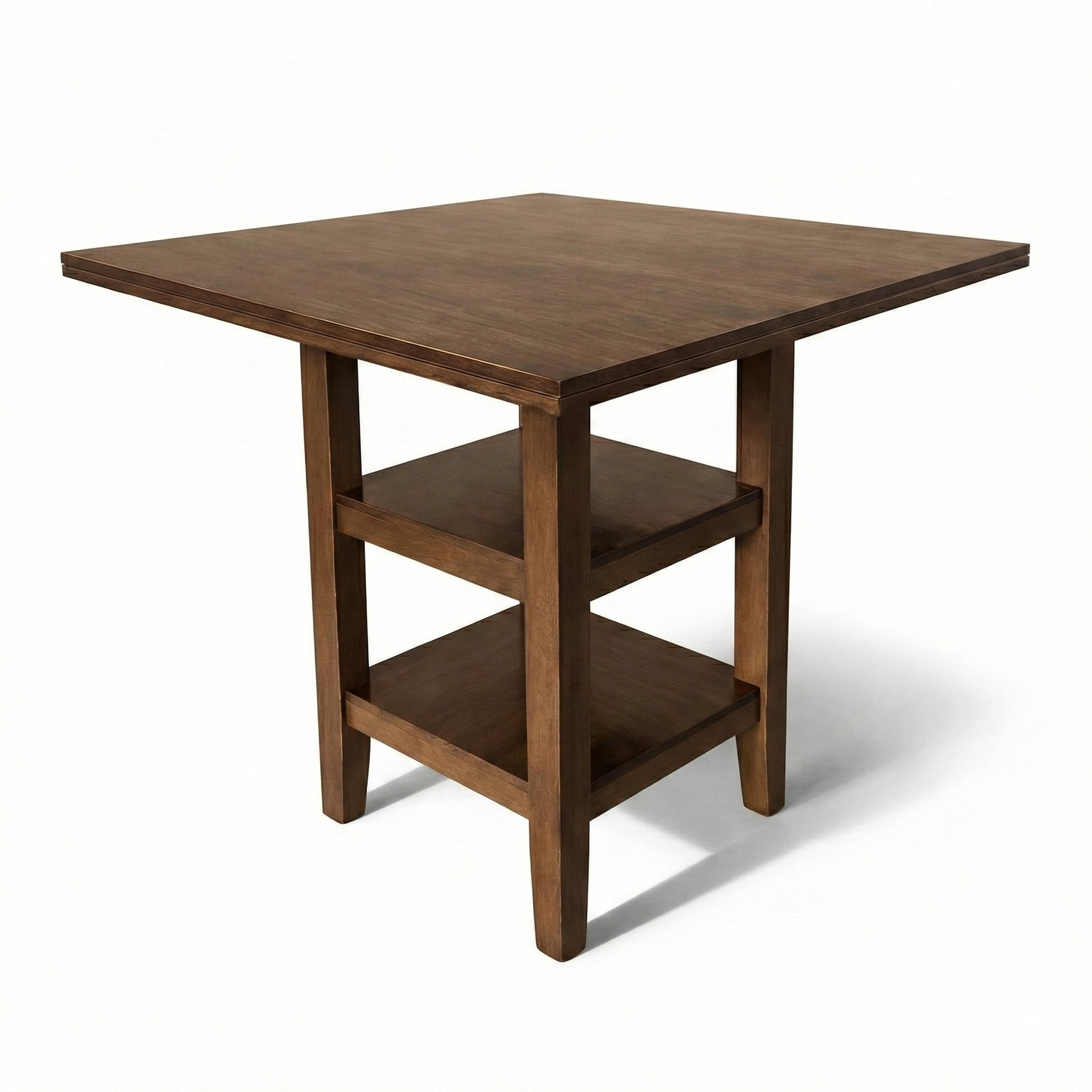 Oakland Living Brown Casual Wood Counter Table, with Brown Finish and Wood 41.3-in L x 36-in H