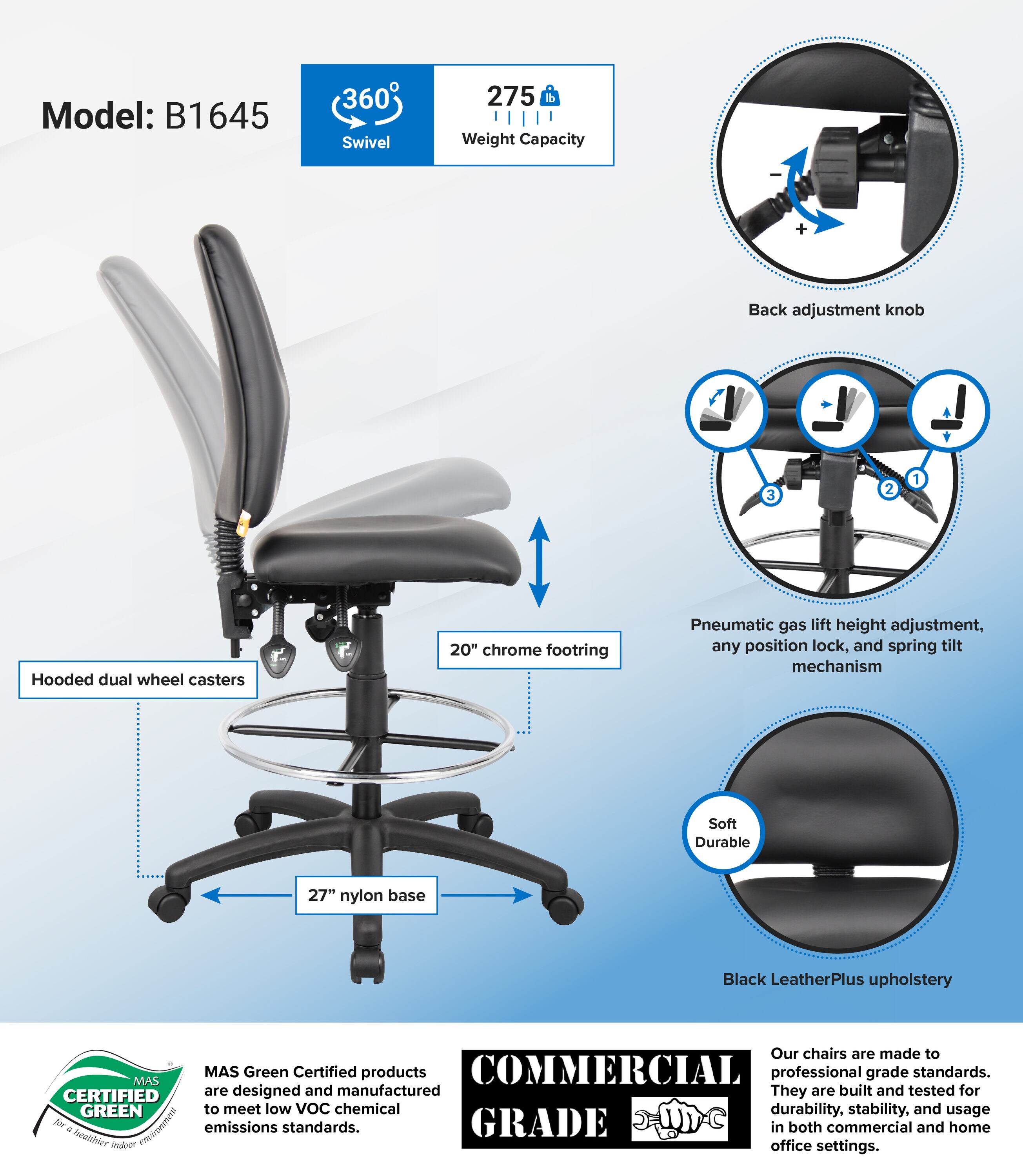 Boss Office Products B1645 Office-Chairs - View #7