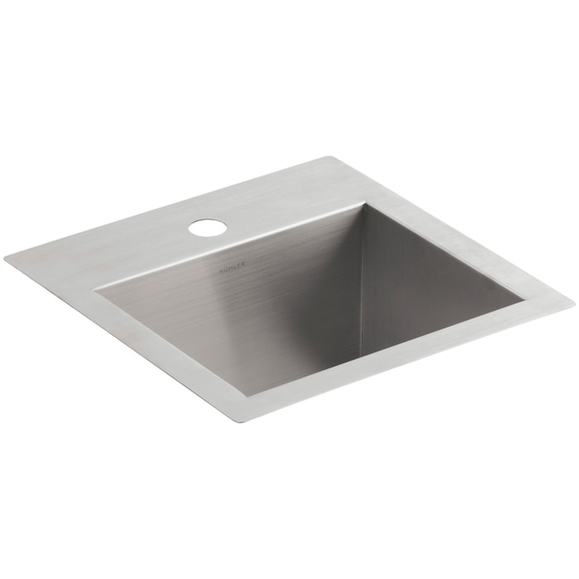 Vault Dual Mount 15 in. Stainless Steel Single Hole Bar Sink Vault Dual Mount 15 in. Stainless Steel Single Hole Bar Sink
