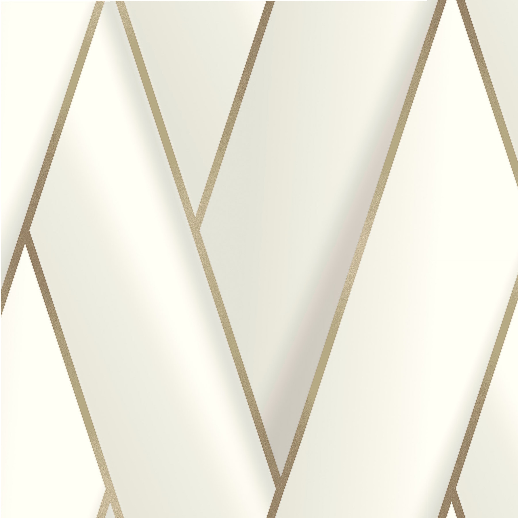 Advantage 4041-34800 Passport 57.5-Sq. Feet White Vinyl Geometric Unpasted Wallpaper