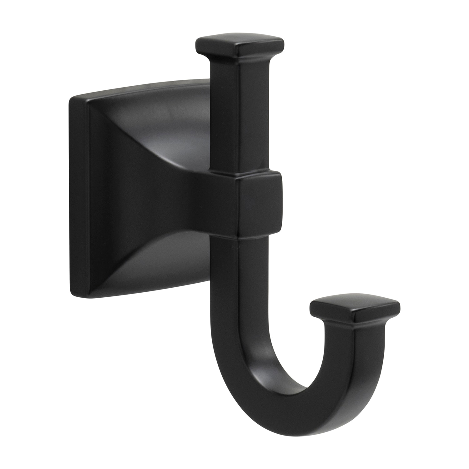 Hickory Hardware H079309-MB Studio Matte Black Single -Hook Wall mount Towel Hook