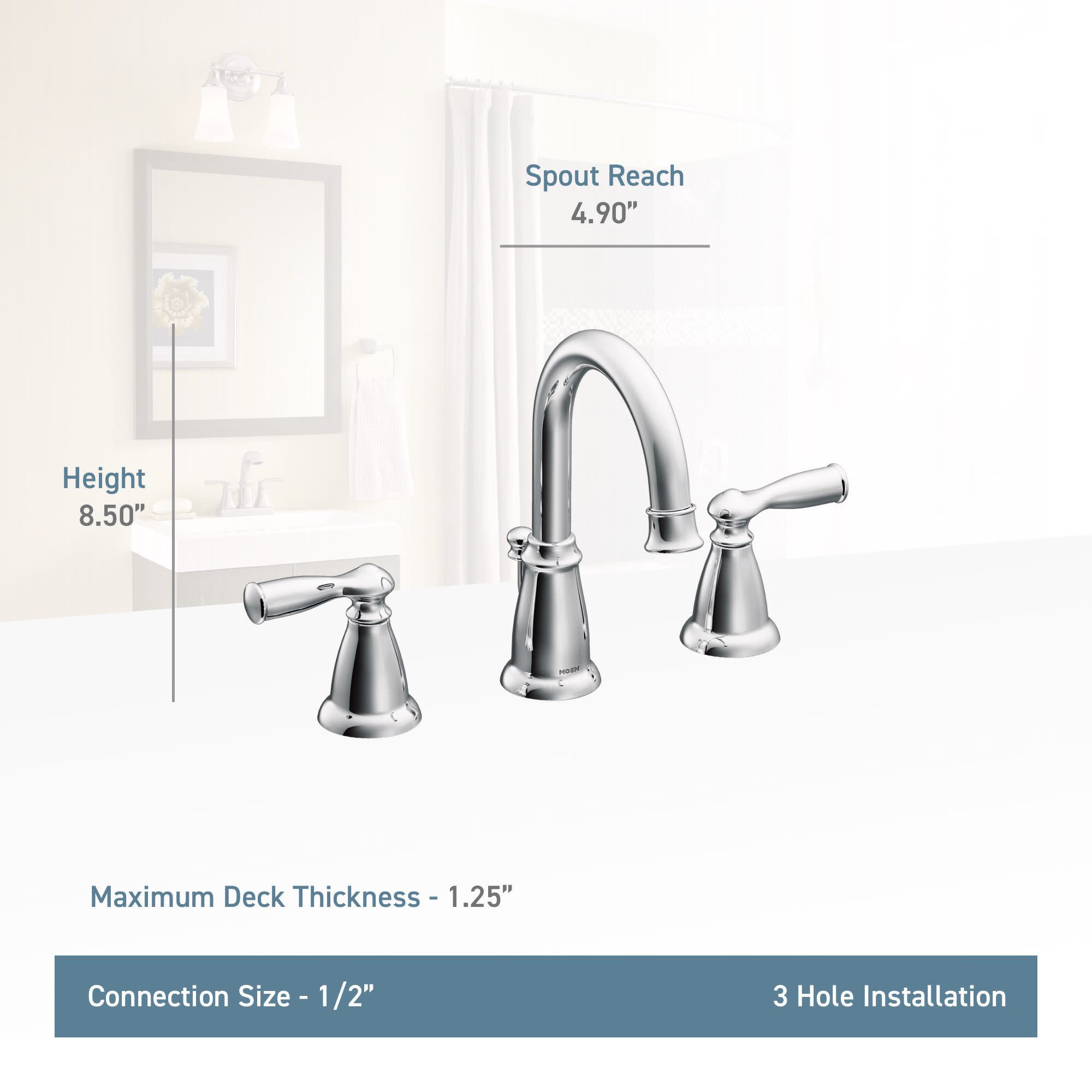 Elegant Banbury Widespread Bathroom Faucet in Mediterranean Bronze