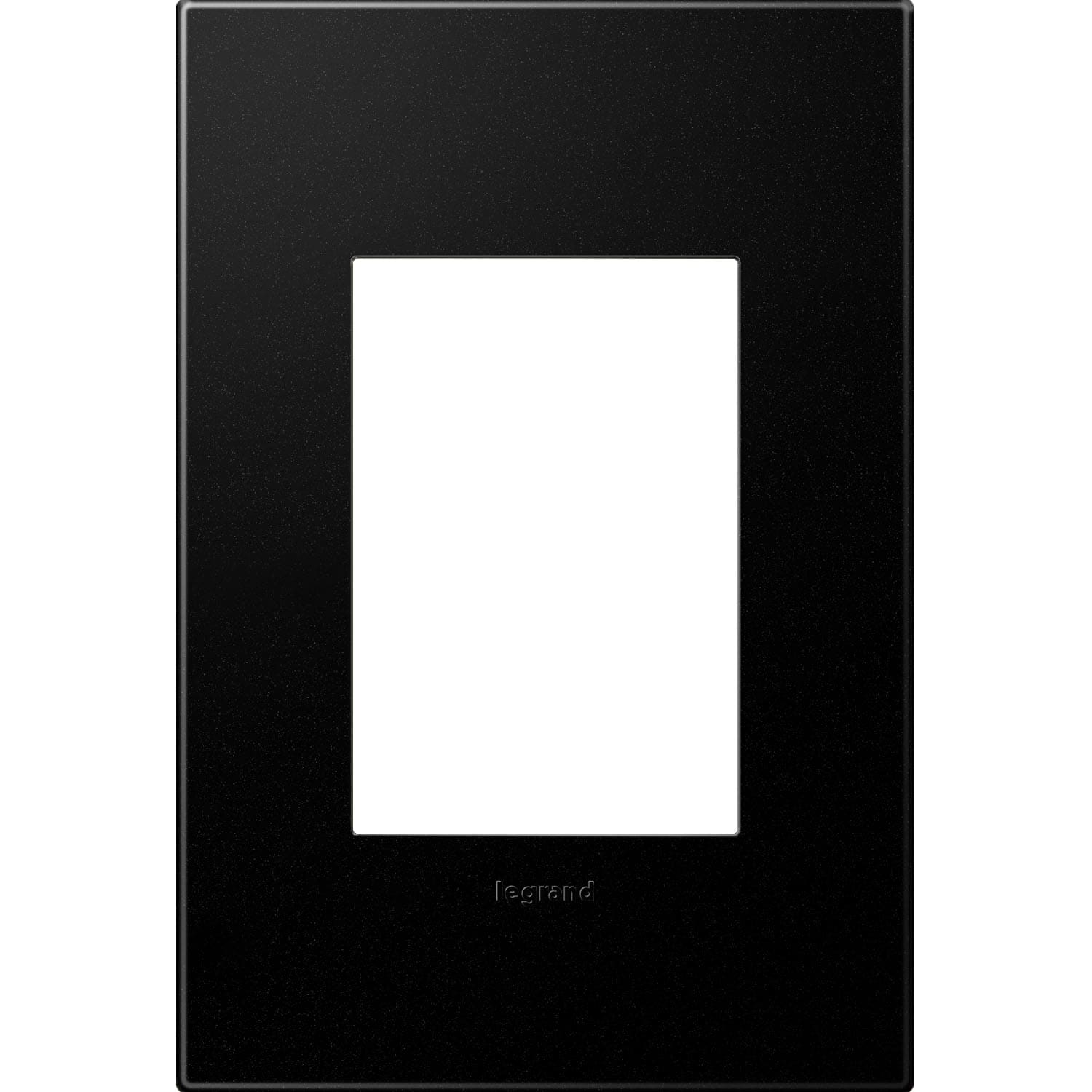 Legrand AWP1G3GR4 adorne 1 -Gang Specialty Size Graphite Plastic Indoor Screwless Square Wall Plate