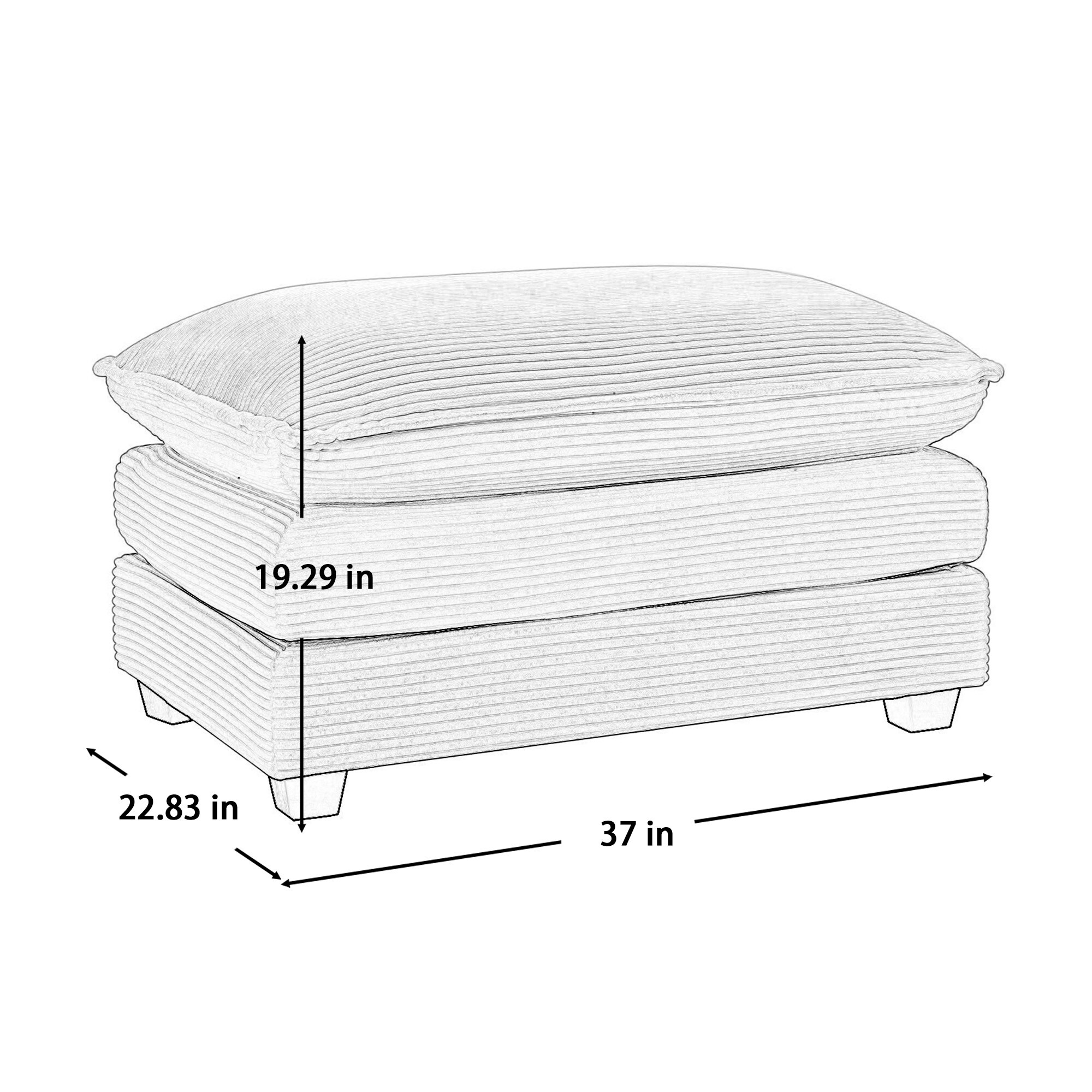 Bybafun YC5200022 Indoor-Ottomans - View #3