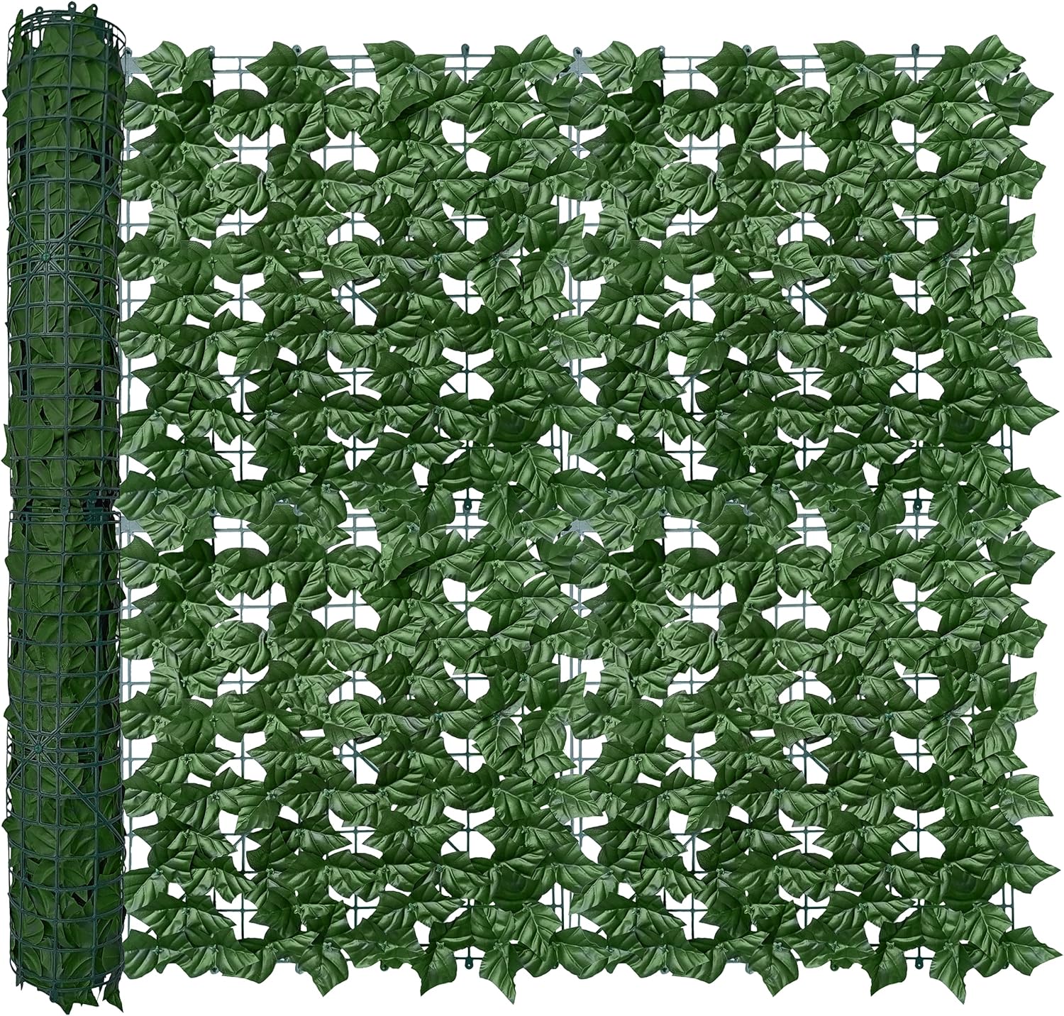 Aoibox  Artificial Ivy Privacy Fence Wall Screen 40X120 in UV Anti Faux Greenery Backdrop Ivy Vine Leaf Hedges Fence Panels for Patio Balcony