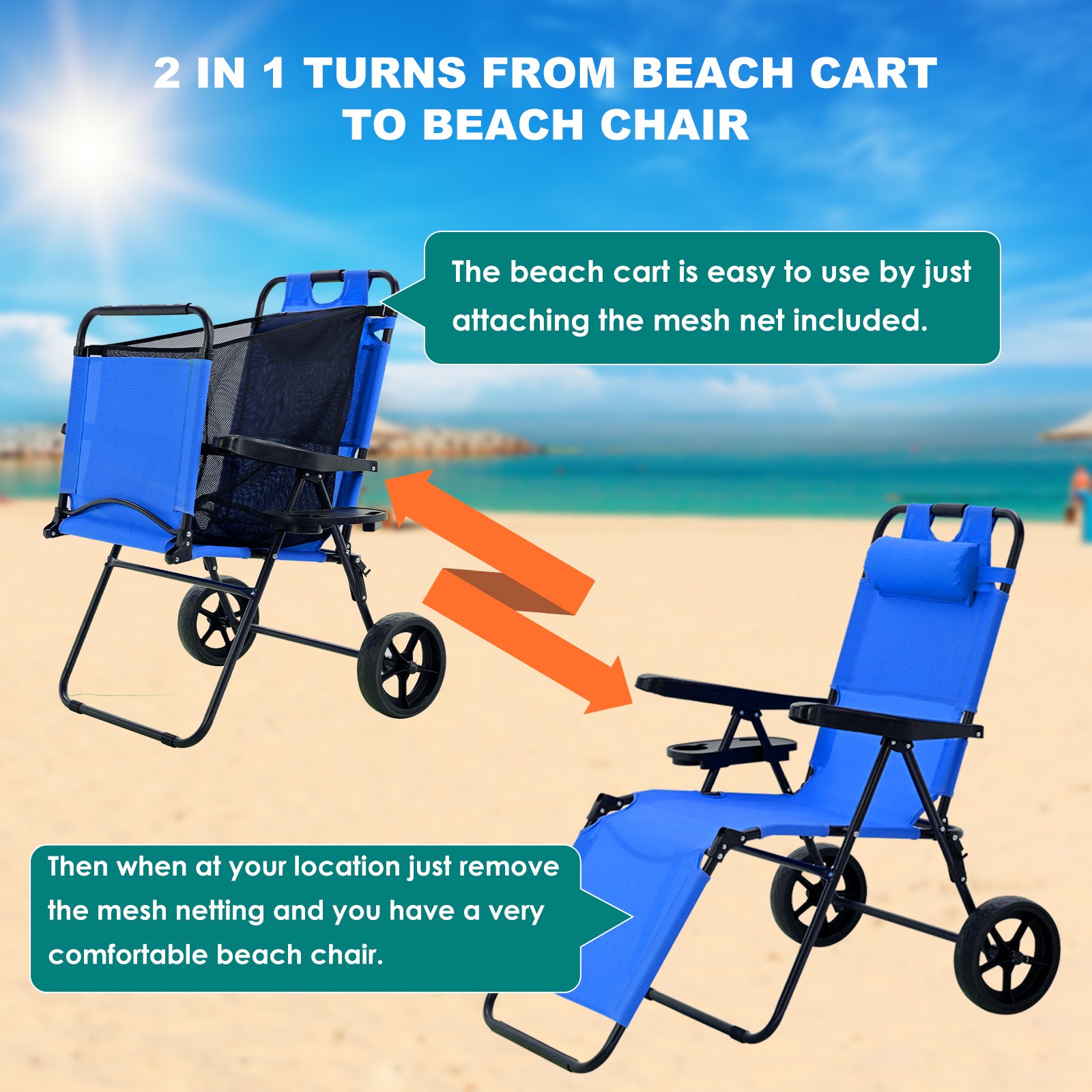 Esazn LYSTY-TSL-250-NA-BL Beach-Camping-Chairs - View #8