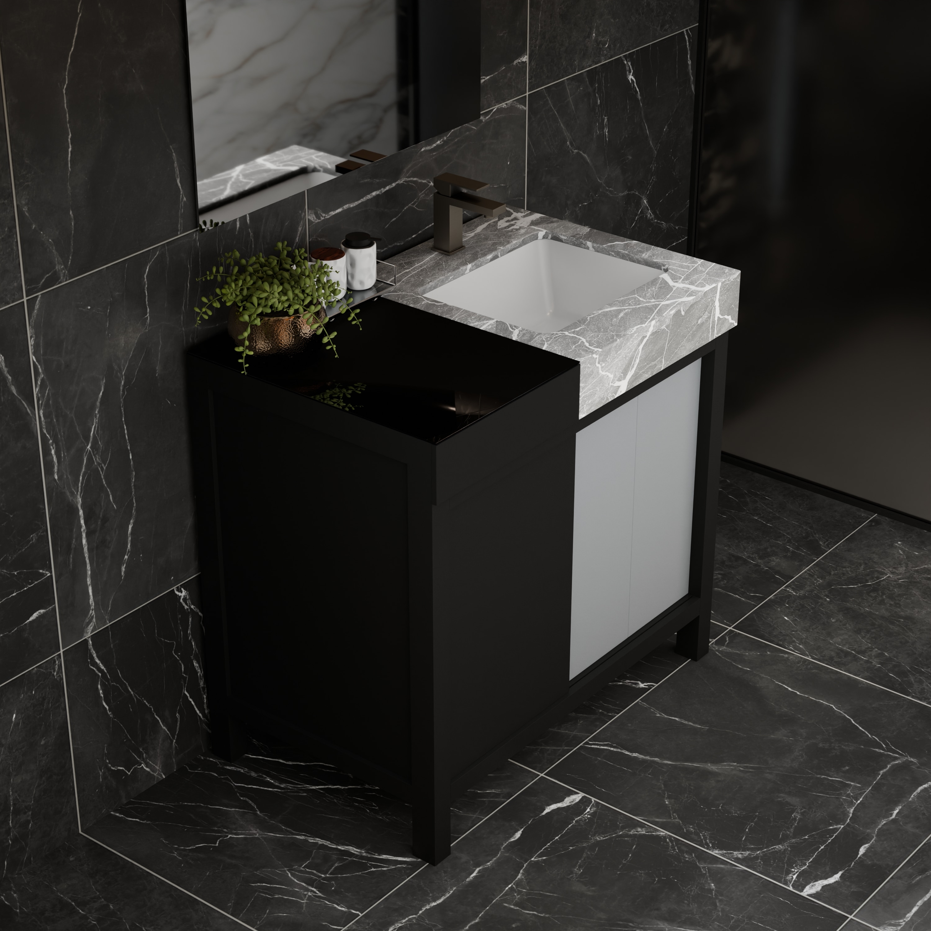 Lexora LZ342236SLISFBG Bath-Vanity-Combo - View #11