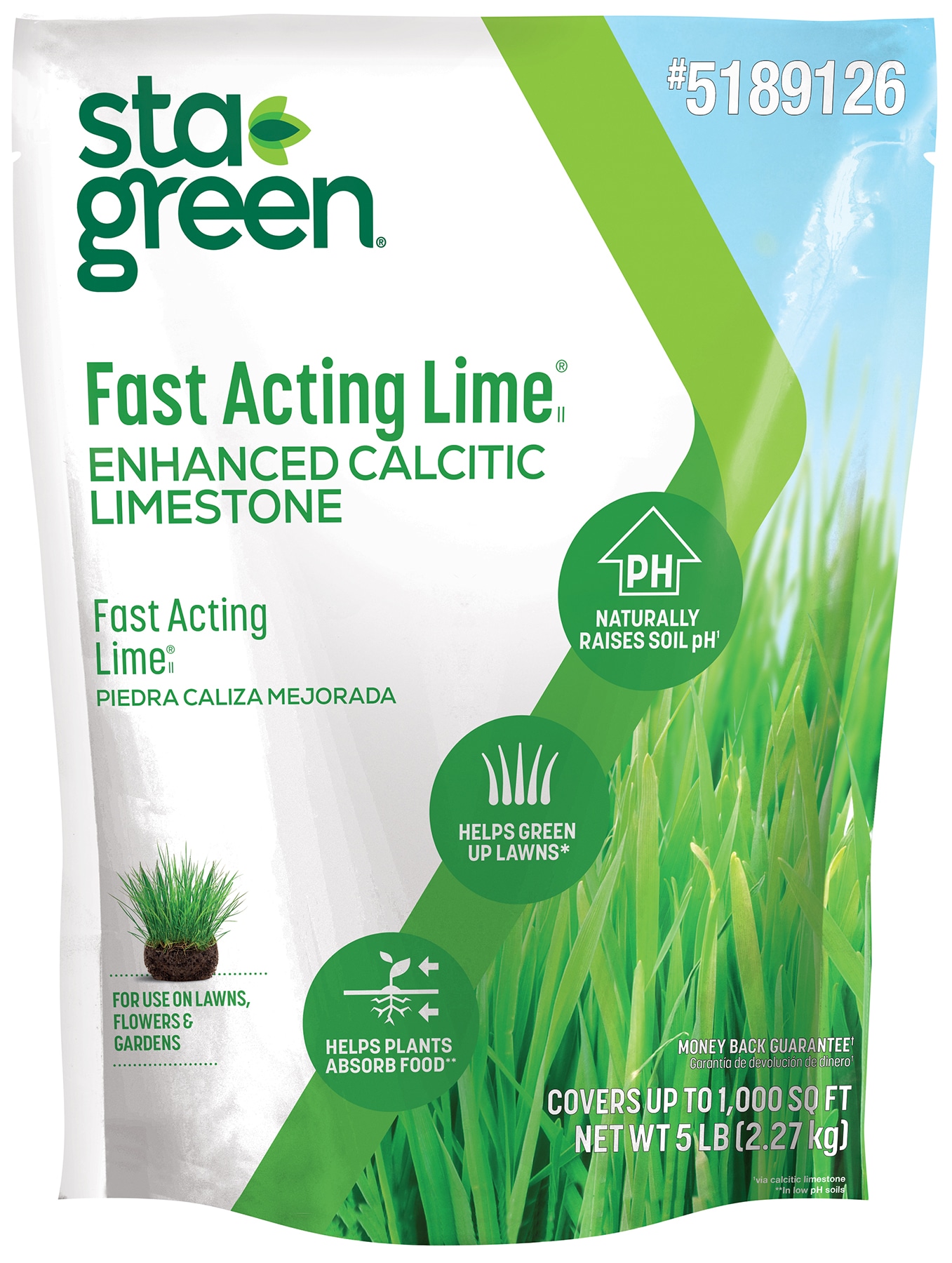 Sta-Green 12446-6 Fast Acting 5lbs Lime