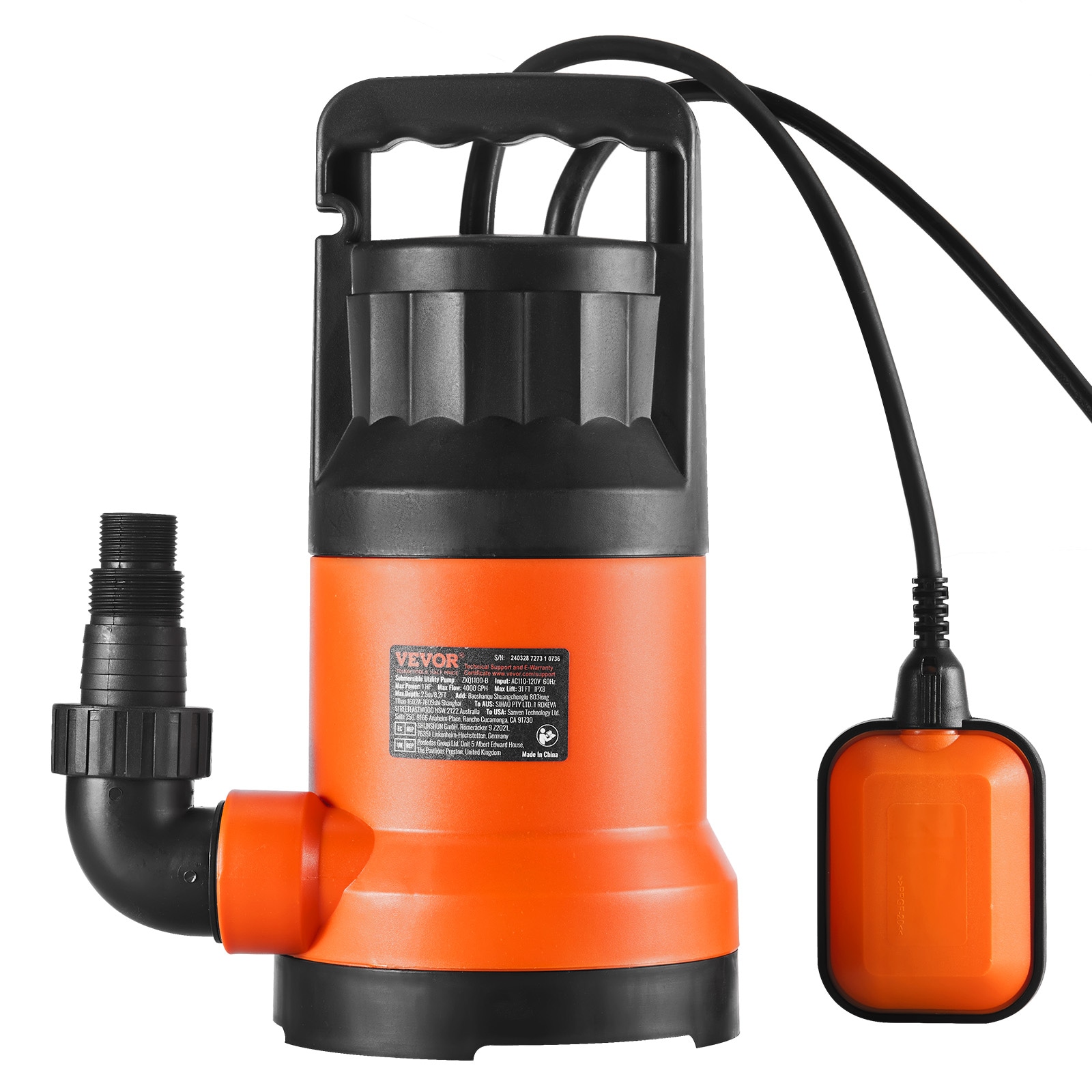 VEVOR QSSZBSL10HP08XUGUV1 pumps - View #3