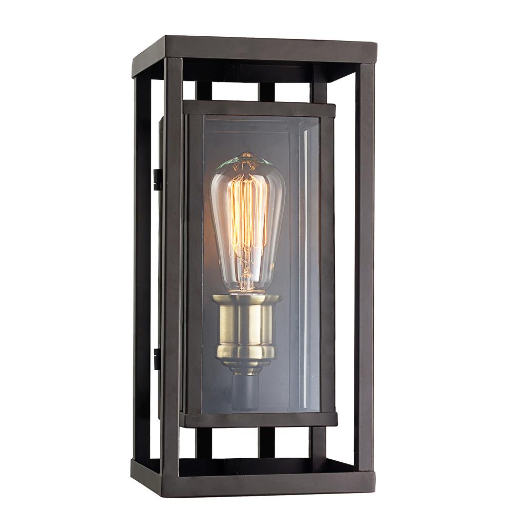 Lucid Lighting 50221 ROB 1 -Light 13.5-in H Oil-rubbed Bronze Hardwired Outdoor Wall Light
