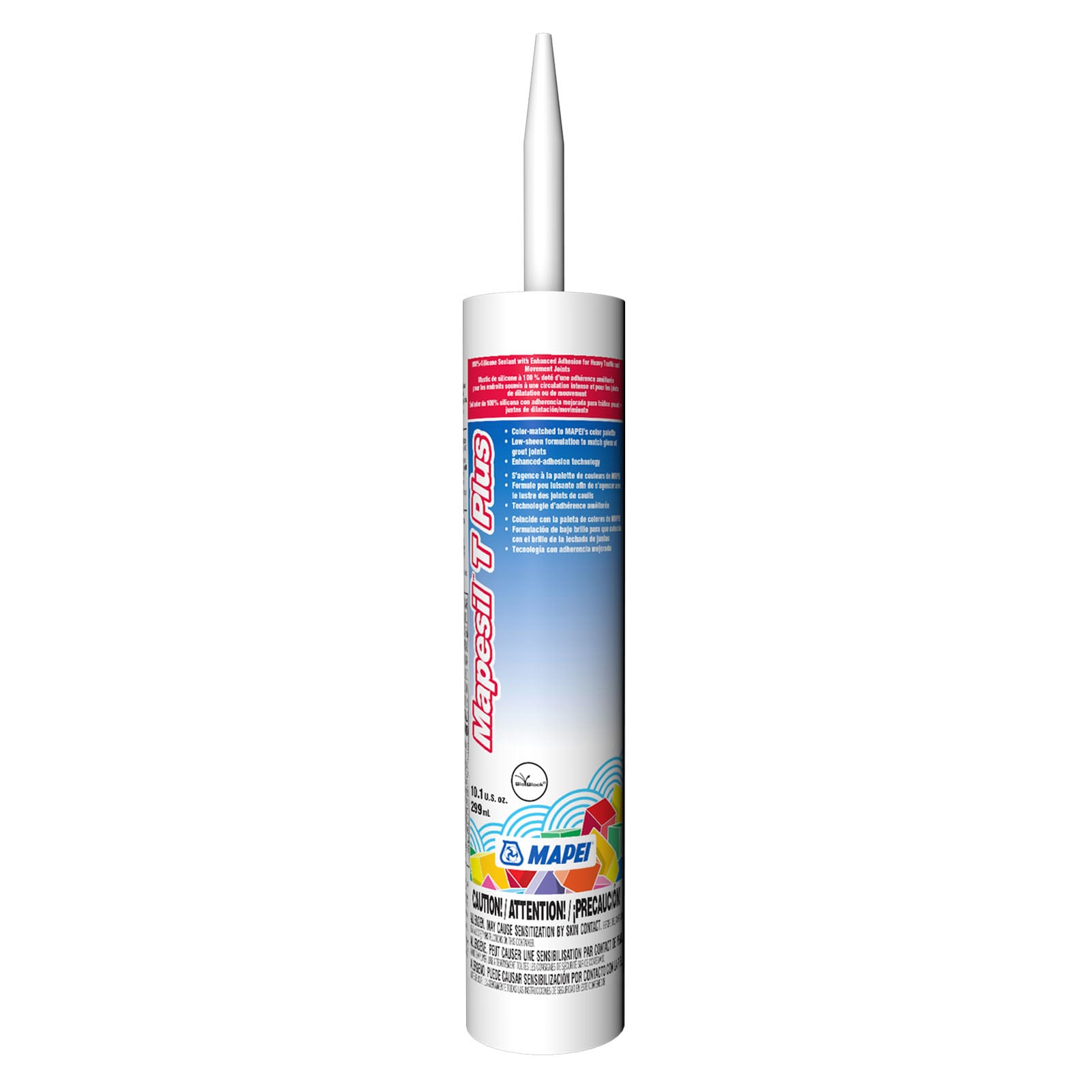 MAPEI 3BU511741  Mapesil T Plus 10.1-oz Tile & grout Pure White #5117 Silicone Caulk