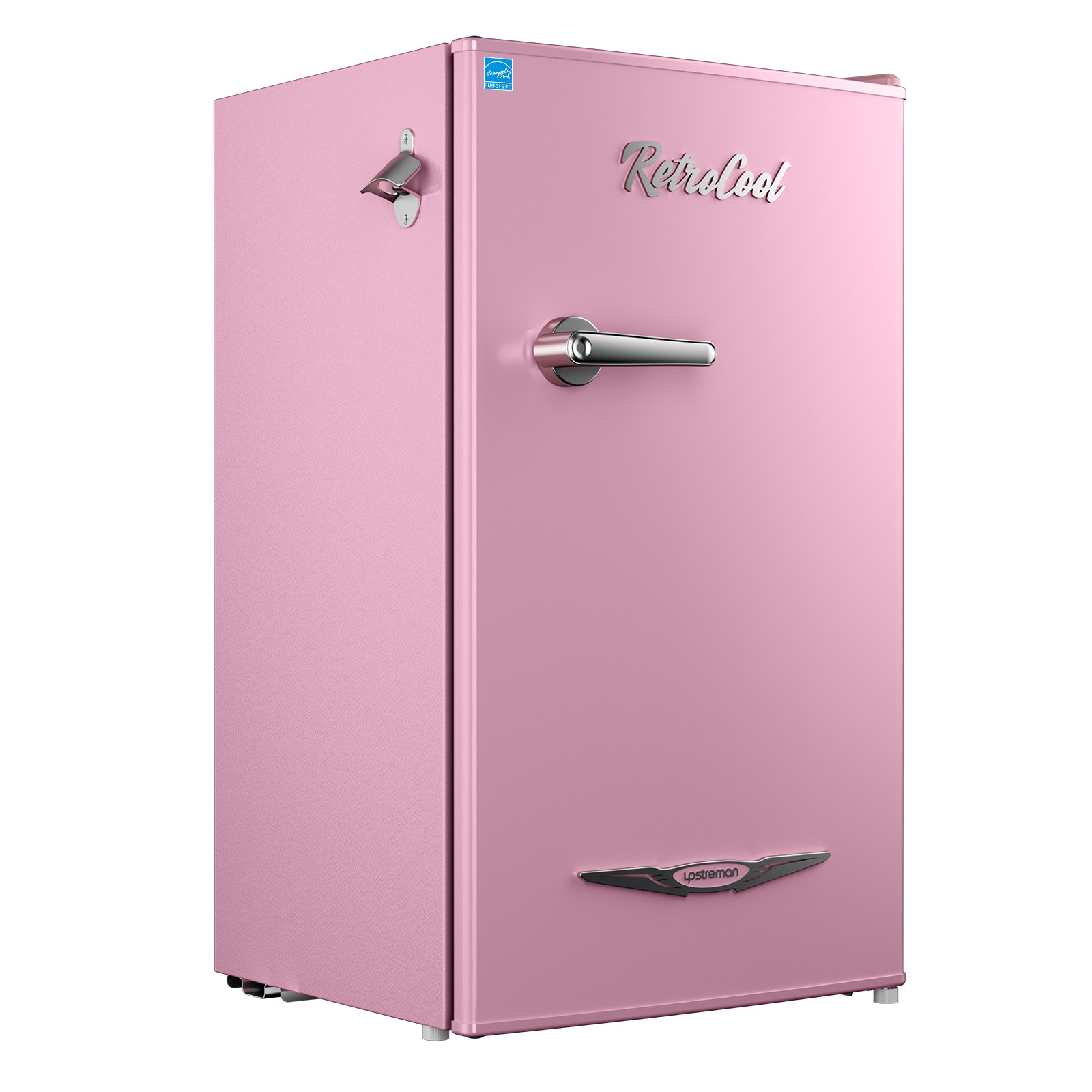 Upstreman KSORGD5Y3JEQPHSV 3.2-cu ft Retro Mini Fridge(Pink)ENERGY STAR