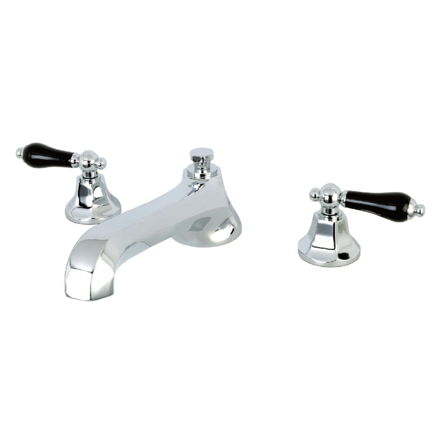 Kingston Brass Duchess Polished Chrome 2 Handle Deck Mount Roman Low Arc Bathtub Faucet Valve 5438