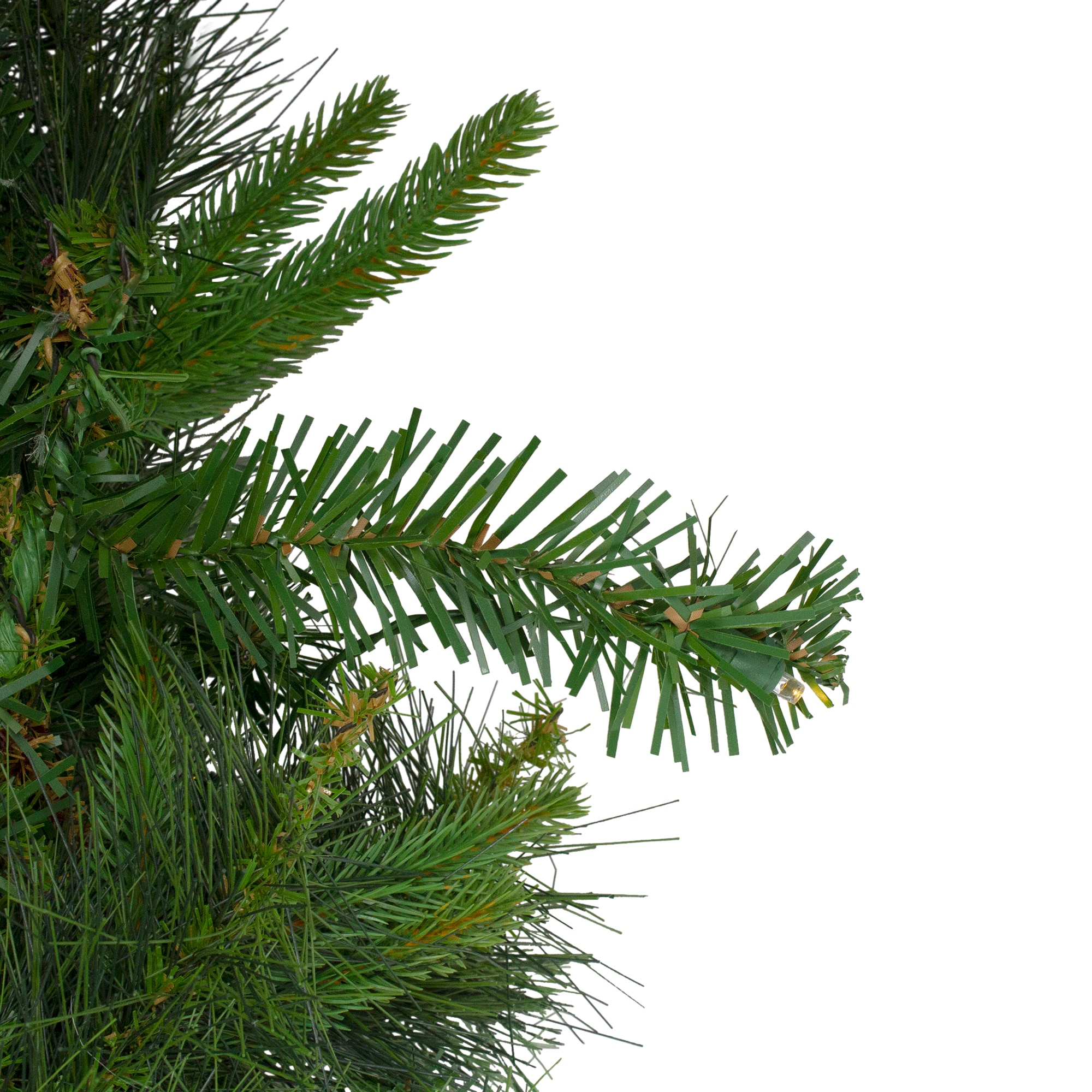 Ashcroft Cashmere Pine Pre-Lit LED Artificial Christmas Garland - 37in