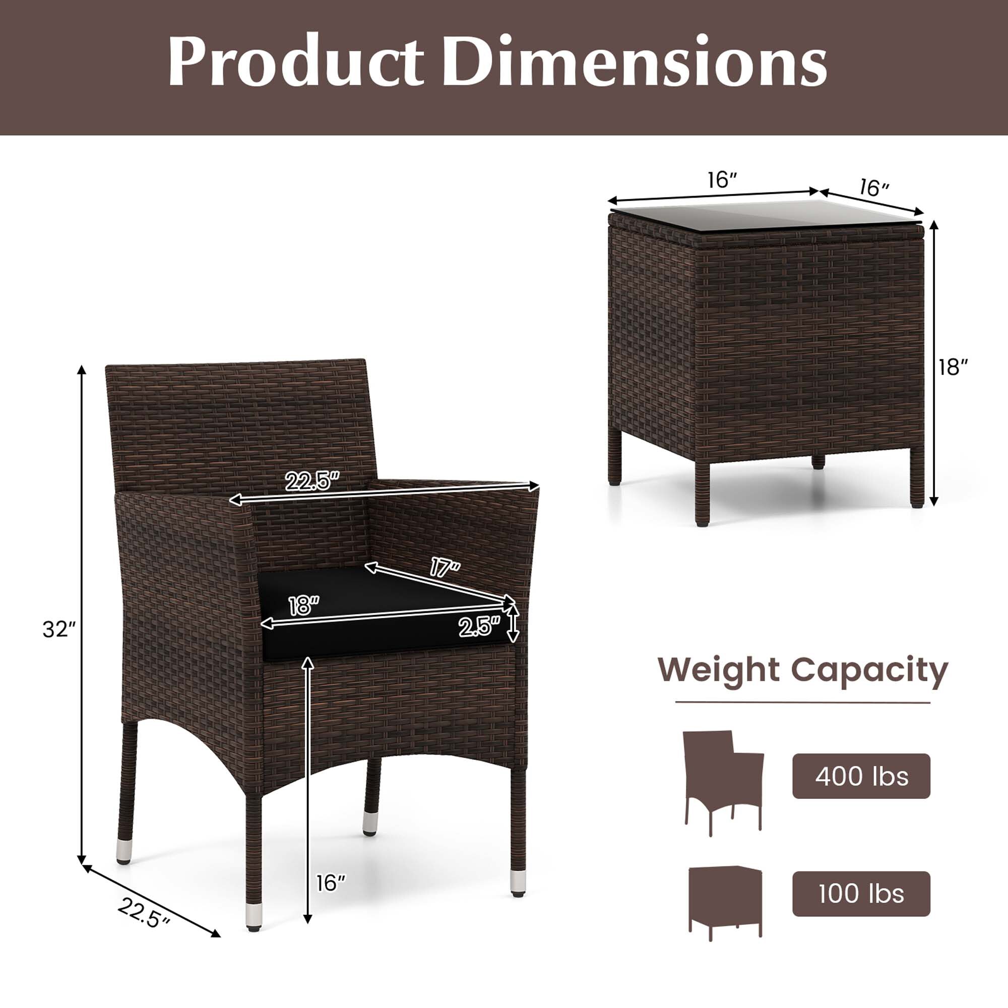 Costway HCST05247 Patio-Conversation-Sets - View #2