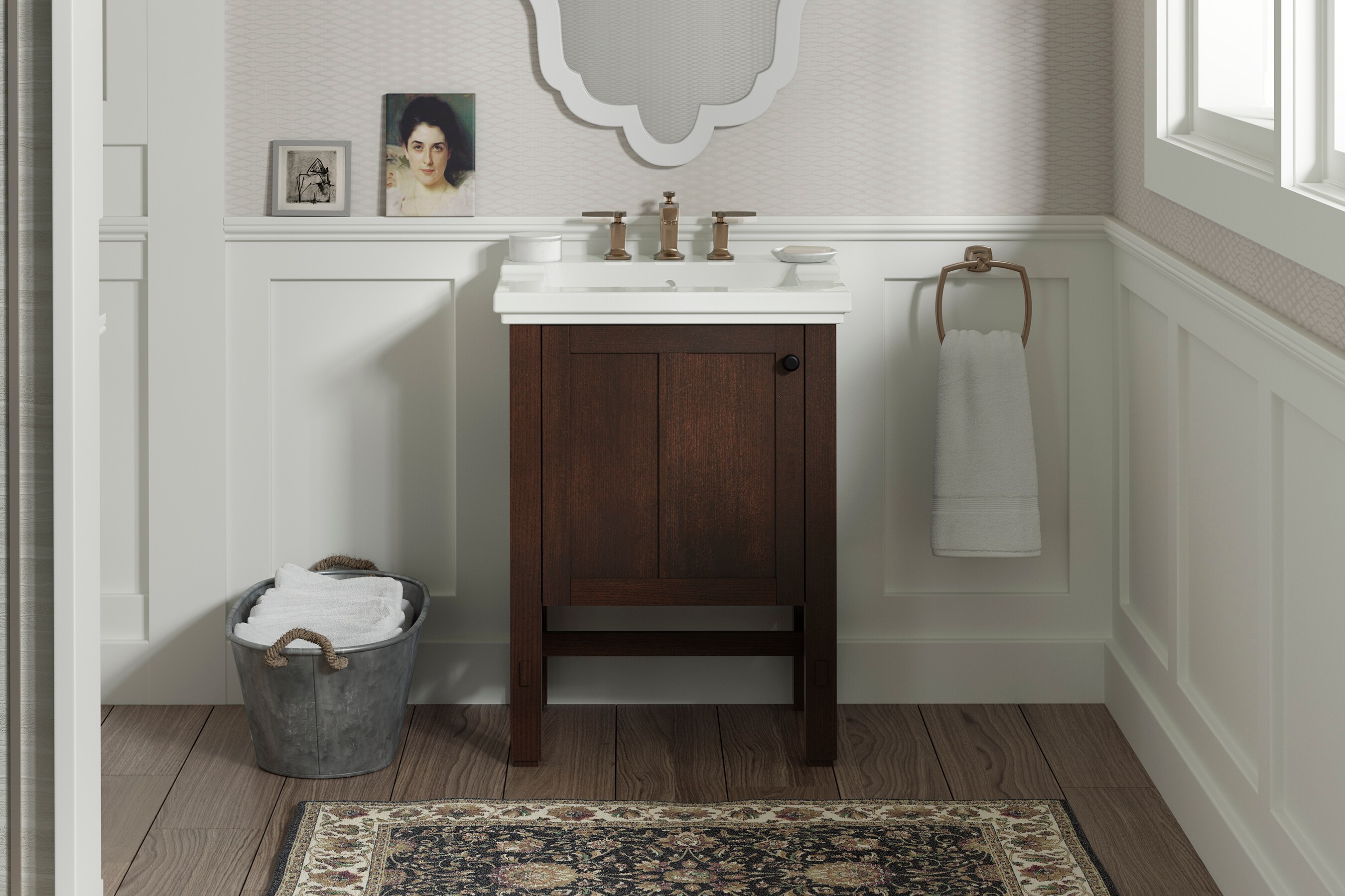 Tresham 24" Woodland Freestanding Bathroom Vanity Base