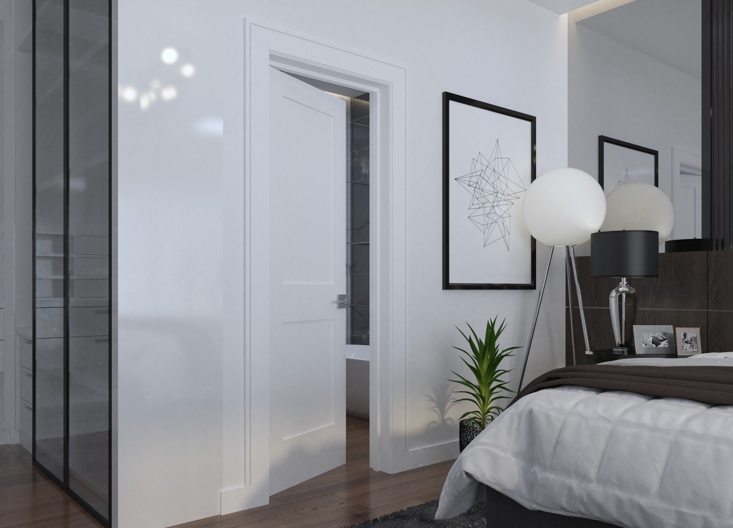 RESO RID3480-2W-MB-LH Pre-Hung-Doors - View #13