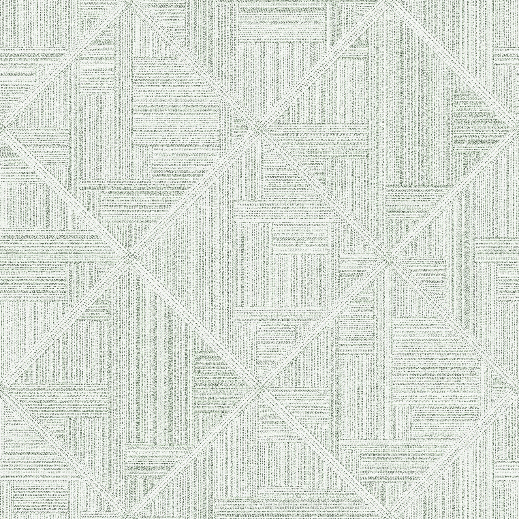 Scott Living 2975-26211 56.4-Sq. Feet Green Non-woven Textured Geometric 3D Unpasted Wallpaper