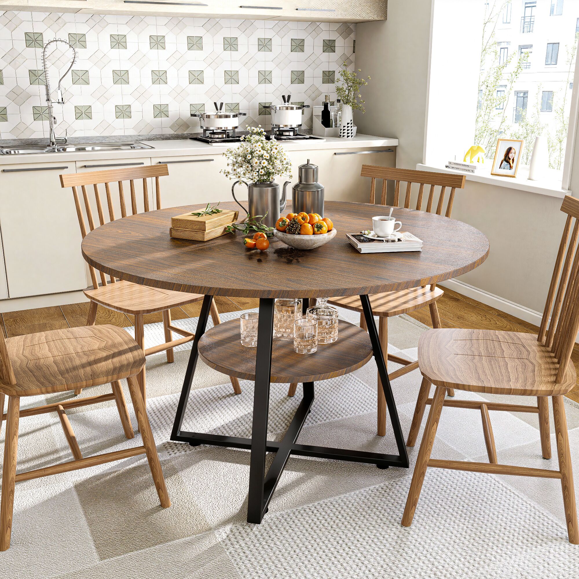 MAXYOYO ANT-B11-DT-BROWN Dining-Tables - View #3