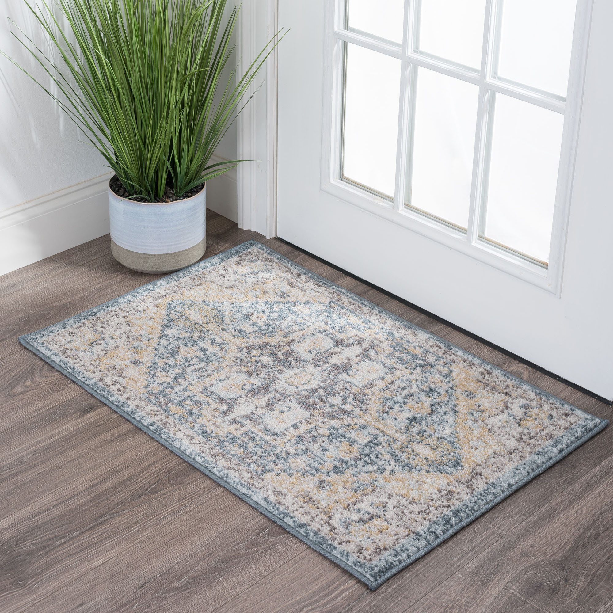 Tayse BCL1202 2X3 Barclay 2 x 3 (ft) Loomed Polypropylene Dark Blue Rectangular Indoor Throw rug