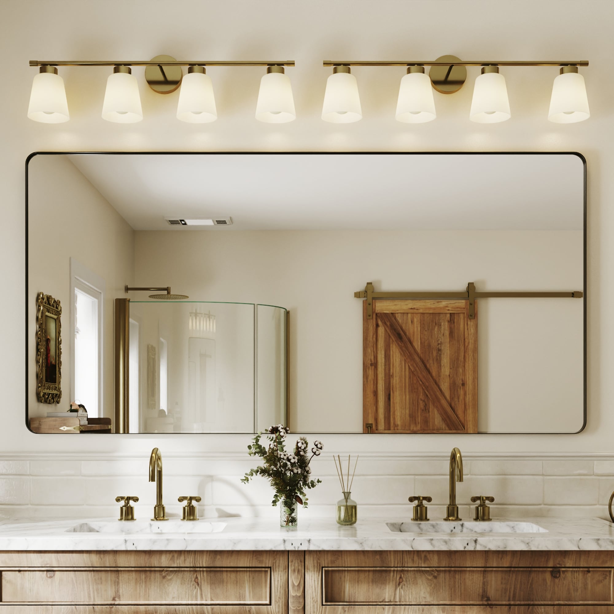 ES-DIY ESBM7236V18B Framed-Bath-Mirrors - View #2