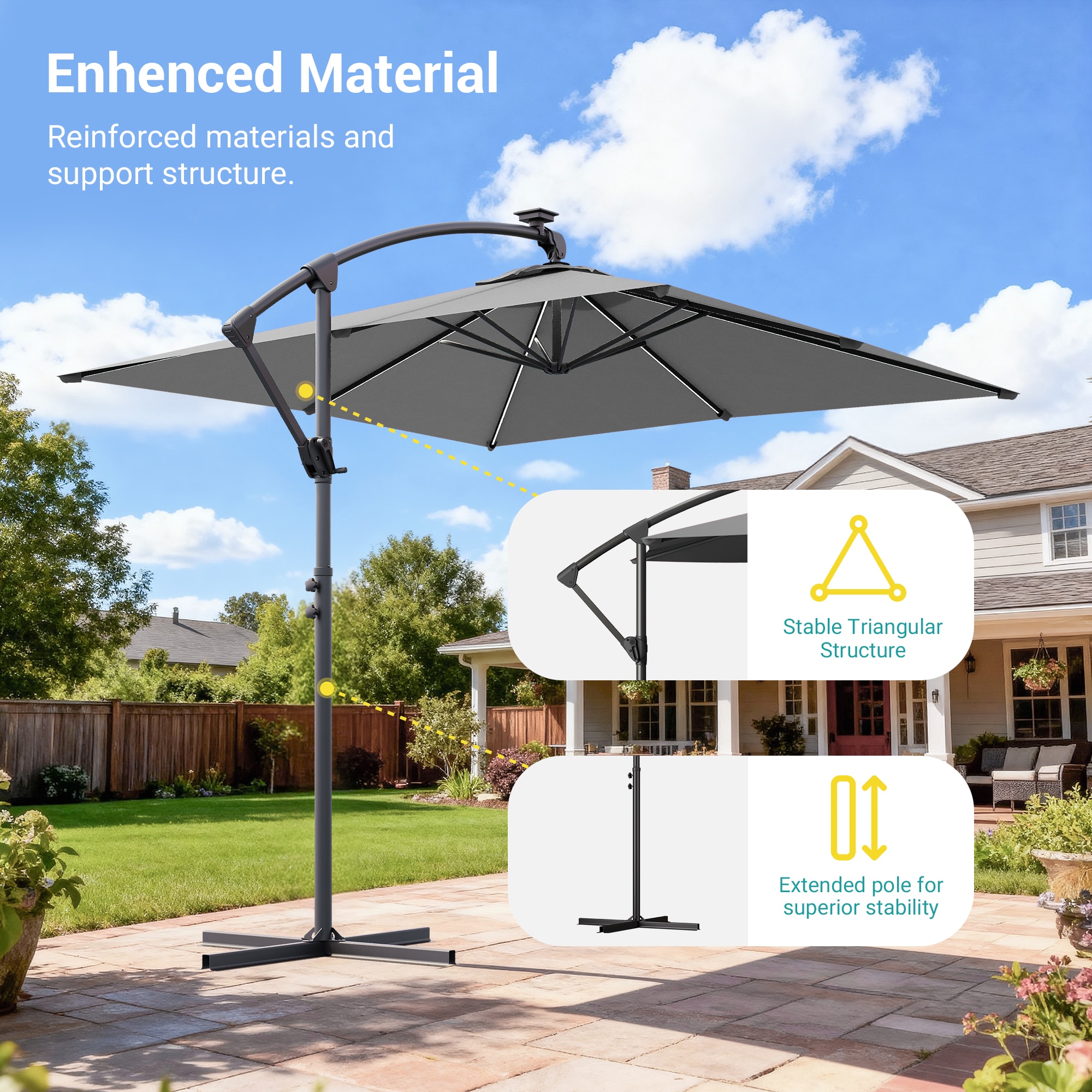 ACEGOSES LW-SM-F105-GY Umbrellas-2 - View #3
