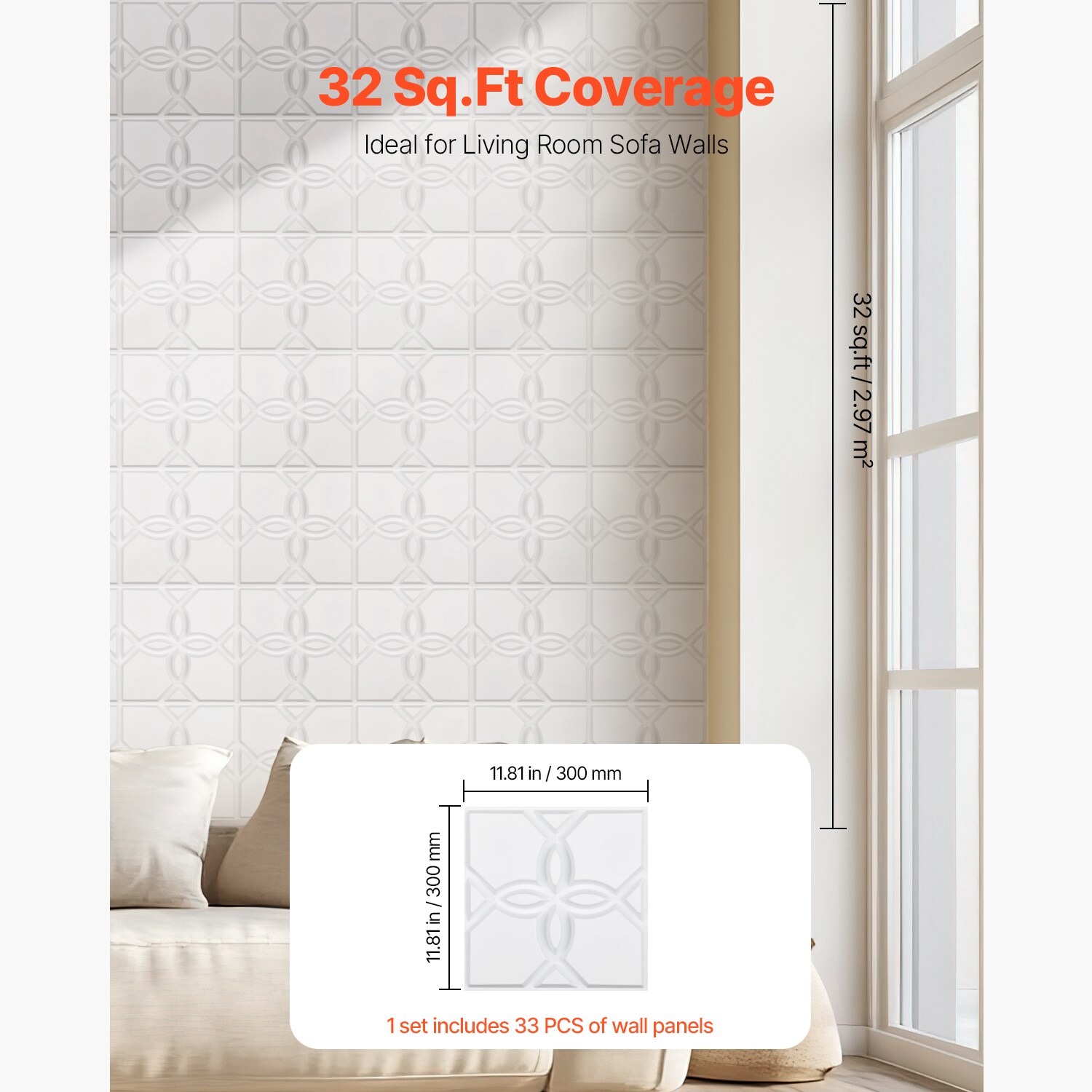 VEVOR SCPVC3DQBXDY13383V0 Wall-Panels - View #5