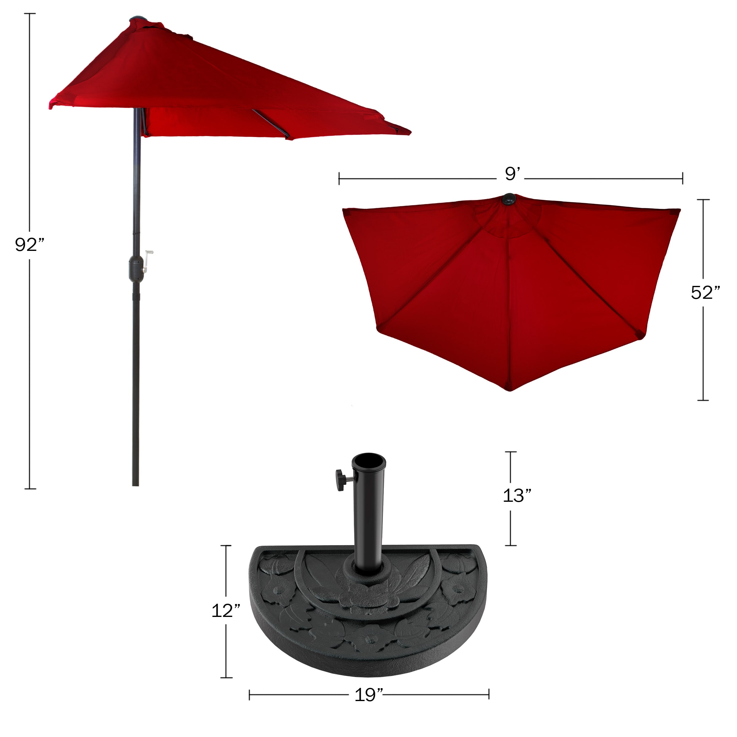 Pure Garden 50-145-RB Umbrellas-2 - View #4
