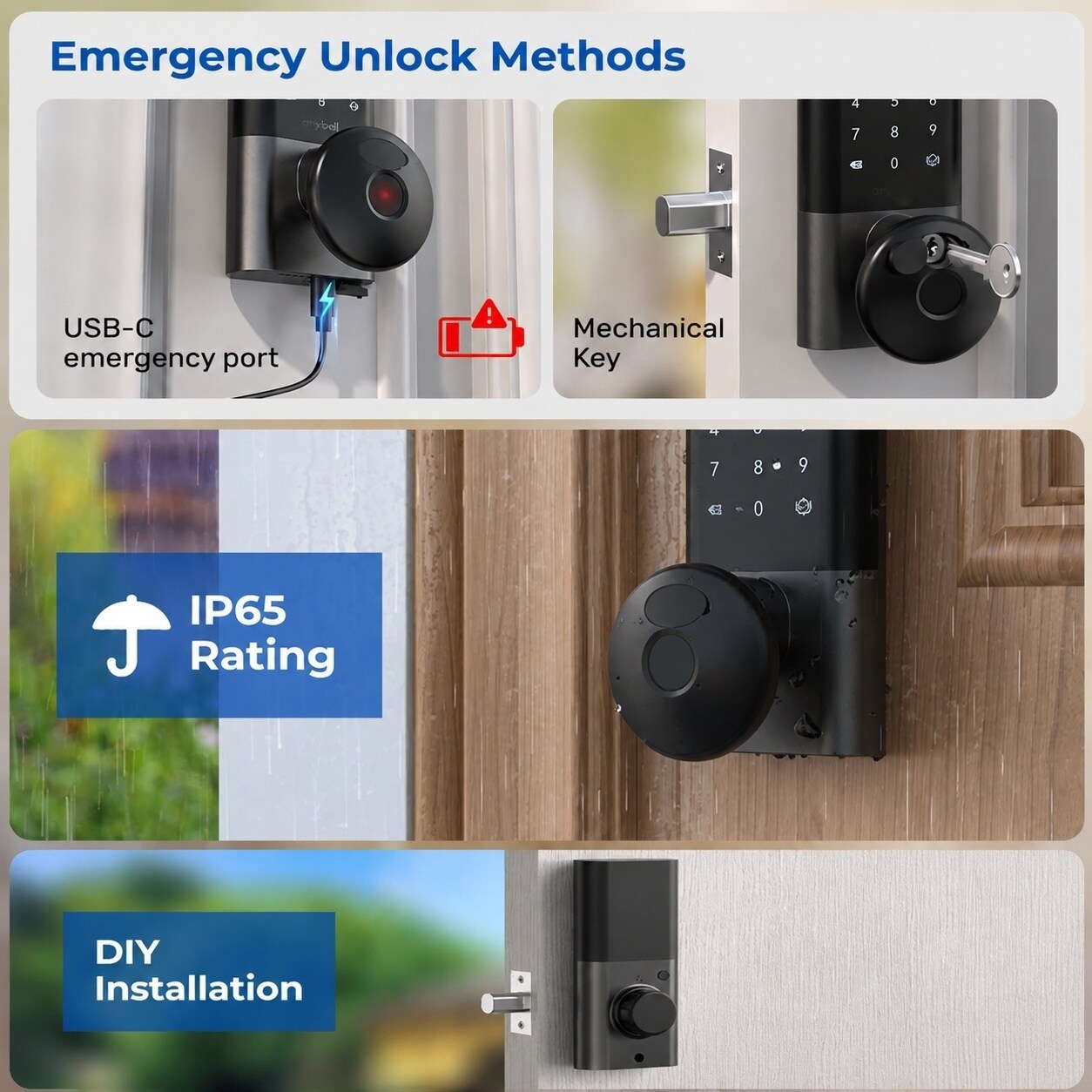 Afoxsos LAF0810F002 Electronic-Door-Locks - View #7