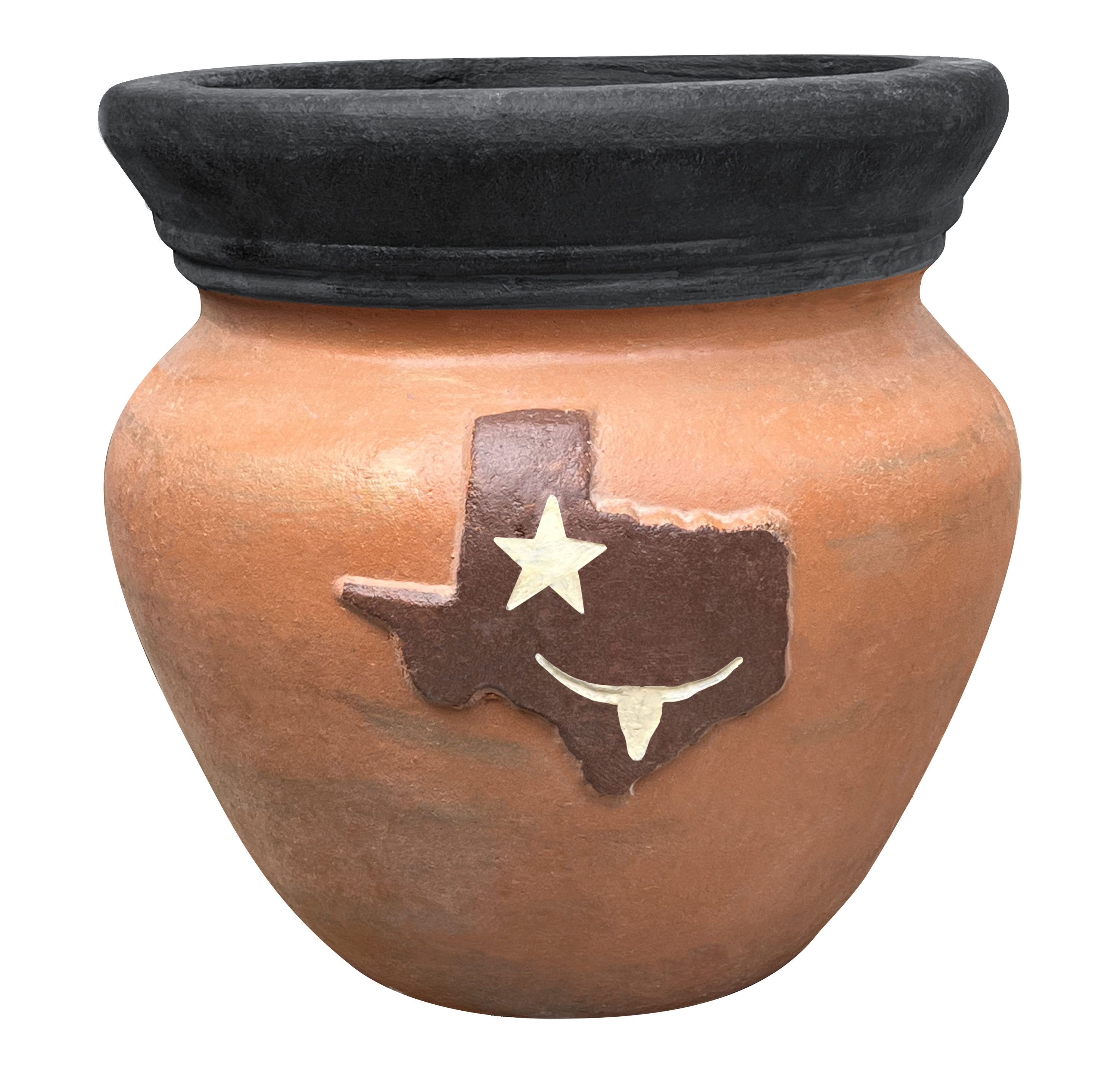 Style Selections RTX-2103-S Round 11.5-in W x 11.5-in H Multiple Colors/Finishes Clay Indoor/Outdoor Planter