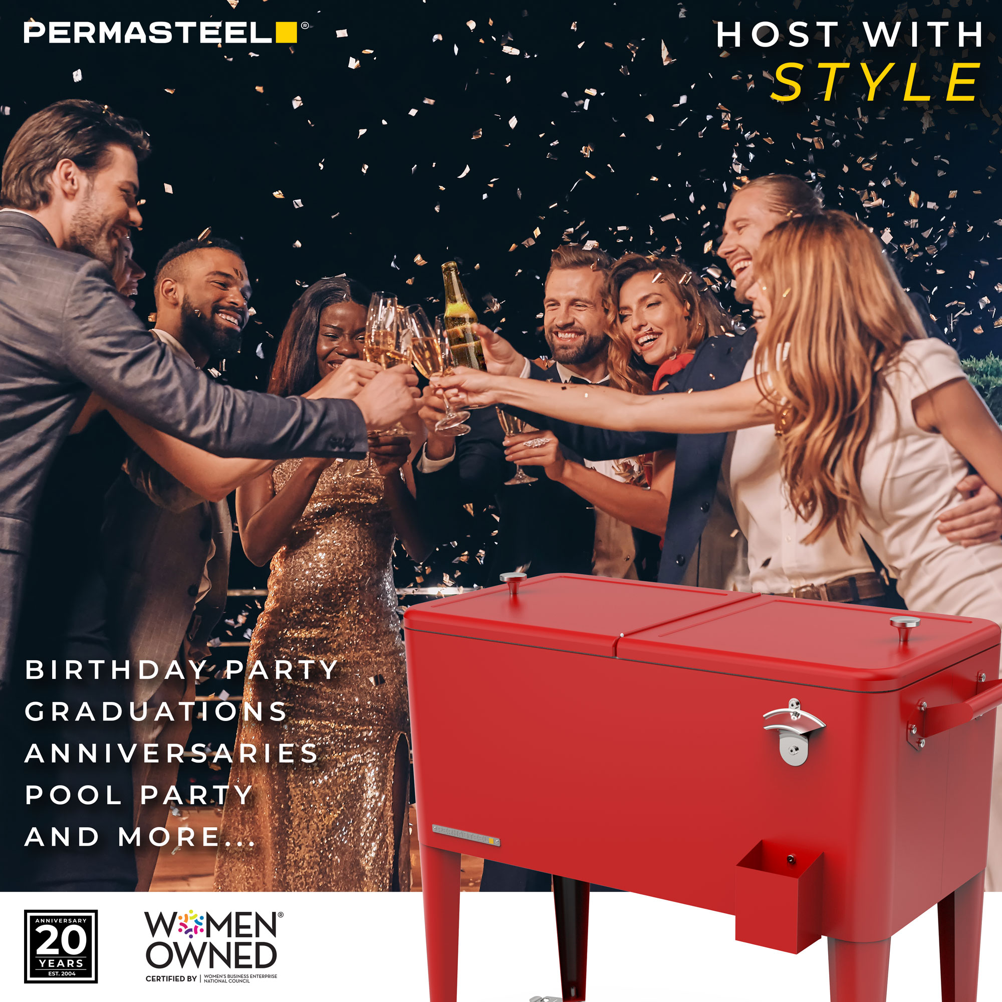Permasteel PS-203 RD Beverage-Coolers - View #5