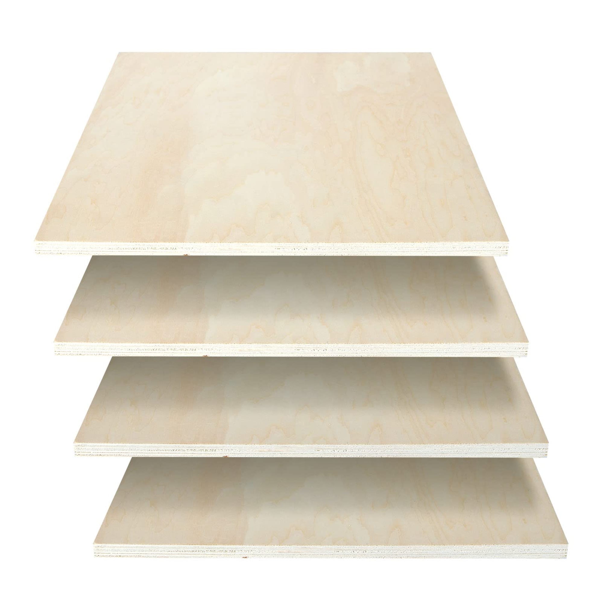 Angel Sar 4 Pack 12x12x1/2 Inch Baltic Birch Plywood Squares for Laser Projects Arts and Crafts DIY