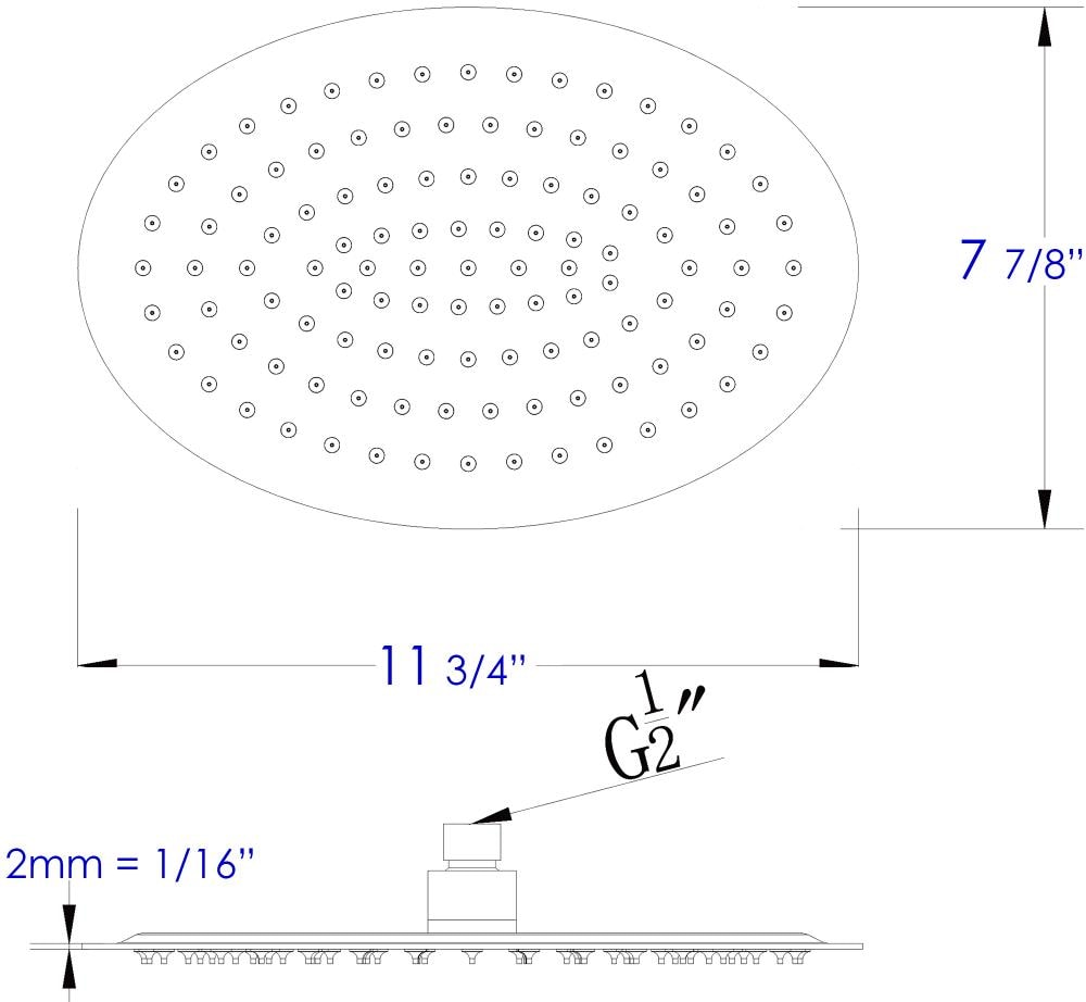 ALFI RAIN128-BSS Fixed-Showerhead - View #7