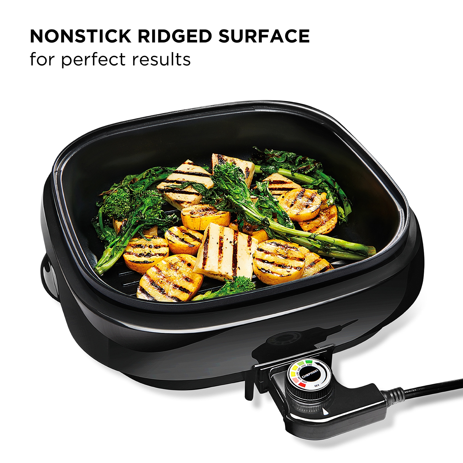 Brentwood Appliances 16 sq. in. Black Nonstick Electric Skillet