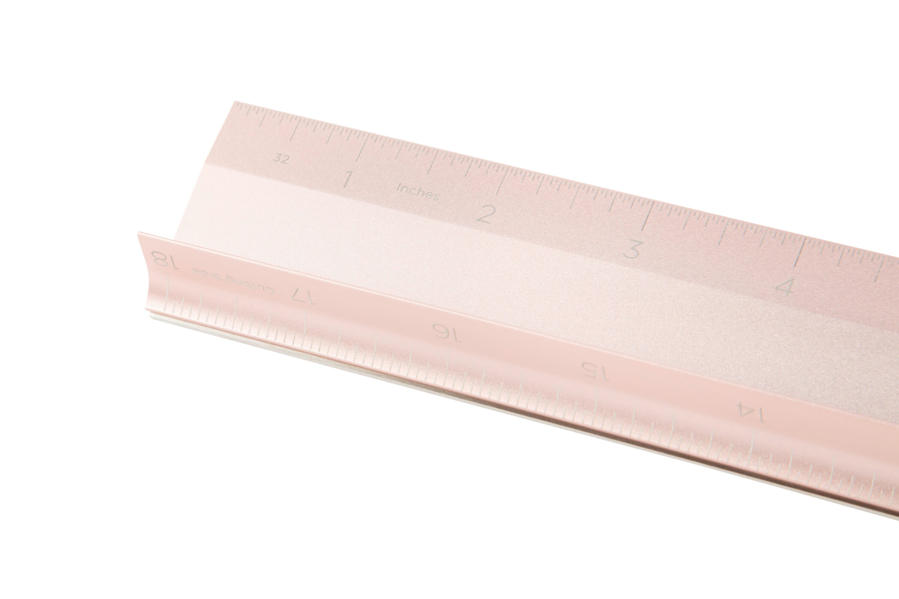 Cricut Rose Metal Metric and Standard (SAE) Ruler in the Rulers & Measuring  Devices department at
