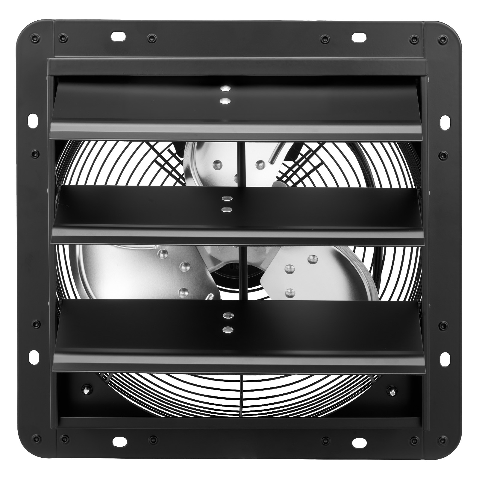 VEVOR 12 inch Shutter Exhaust Fan Wall-Mount Variable Speed Temperature Automatic Louvers Sturdy Steel Housing Low Noise Ventilation and Cooling for Attic Garage Barn Greenhouse Workshop