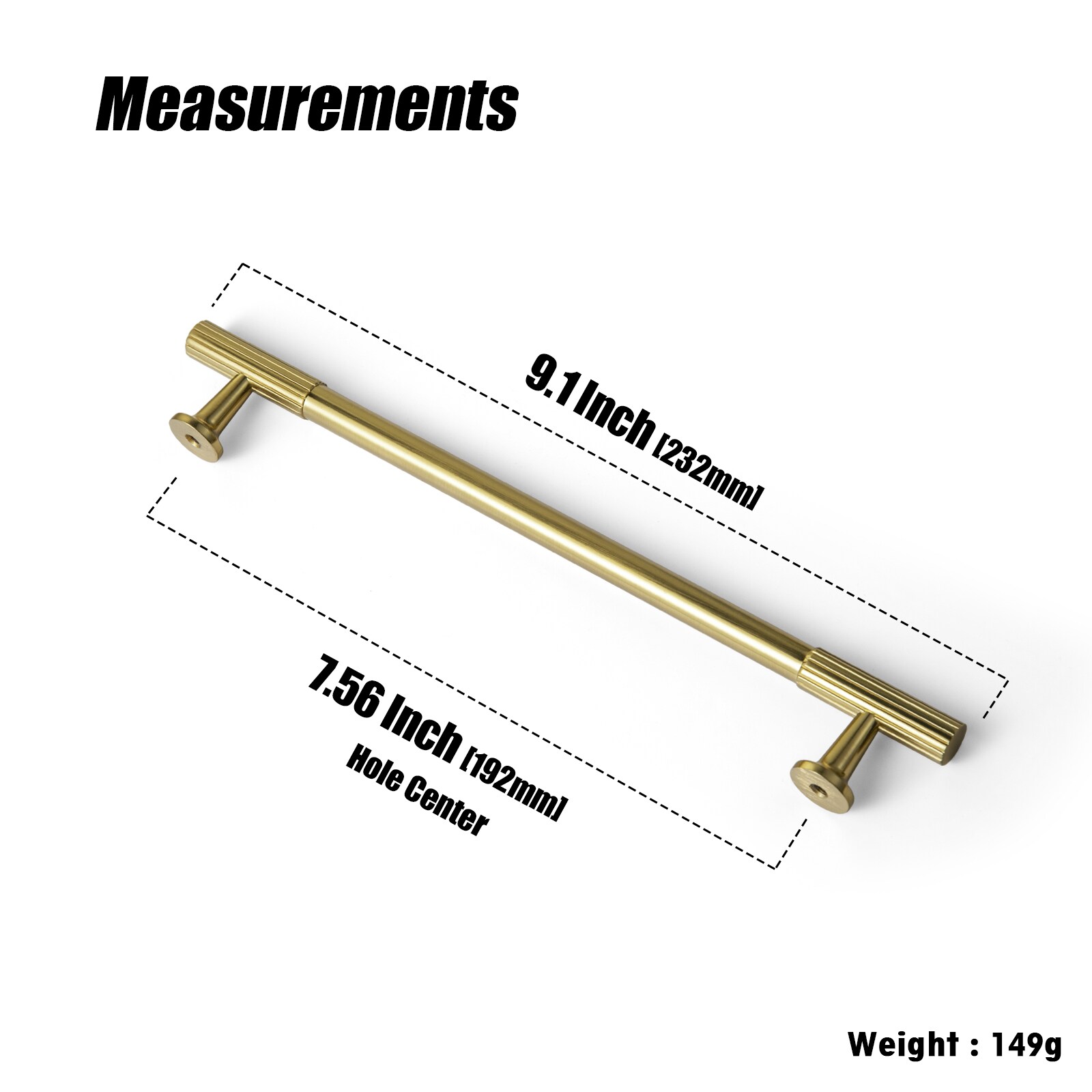 Miaokesen 9596LSJ-192 Cabinet-Pulls - View #2
