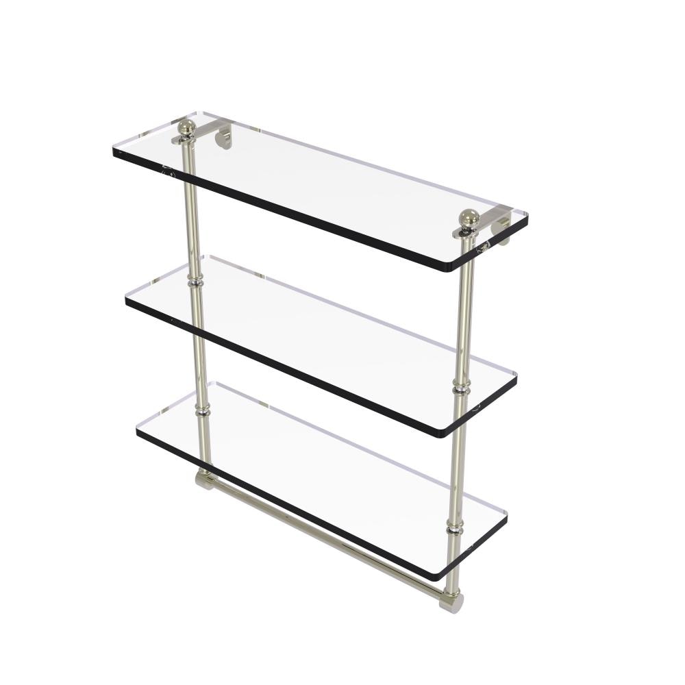 Allied Brass PR-5/16TB-PNI Prestige Regal Polished Nickel 3 -Tier Wall mount Bathroom Shelf ( 16-in x 18-in x 5-in )