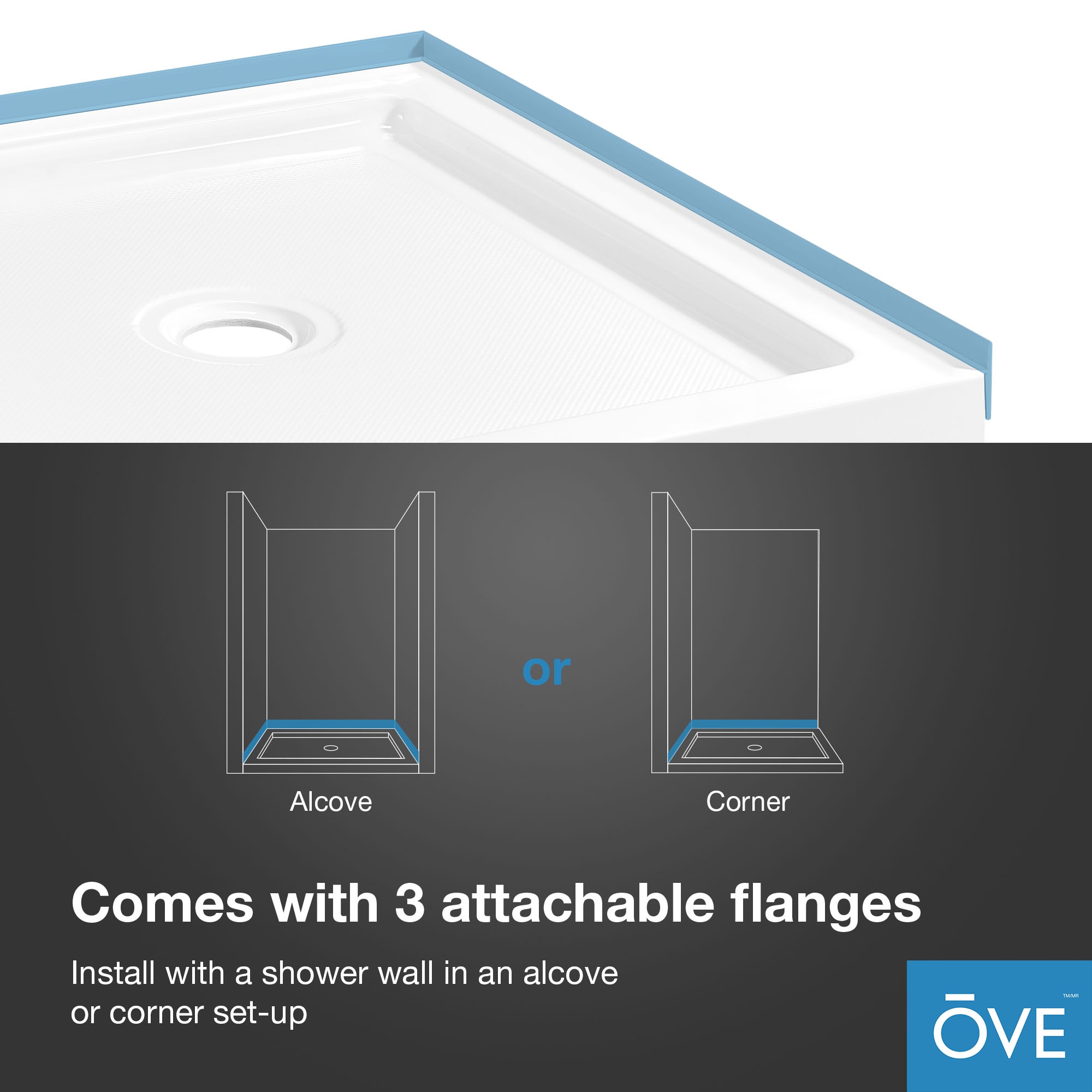 OVE Decors 15SBR-BALI32-WHT Shower-Floors - View #8