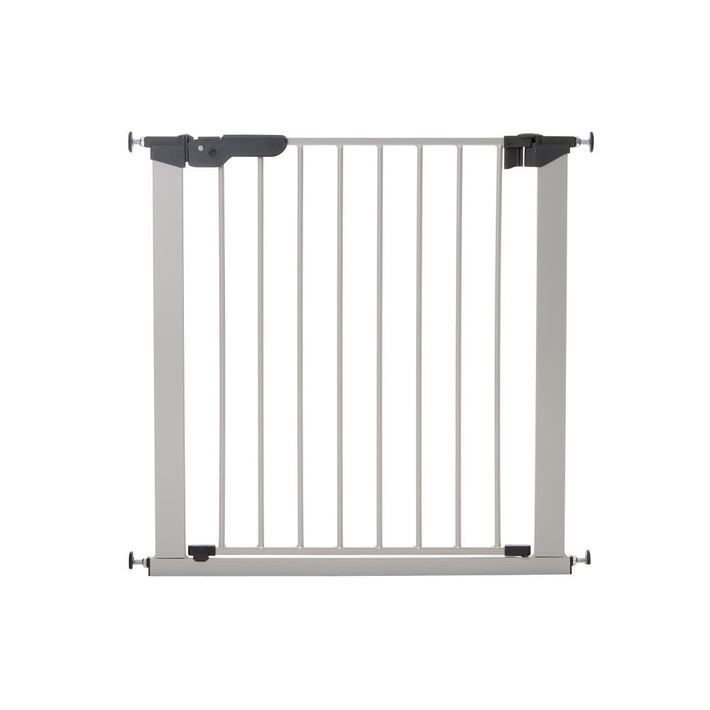 BabyDan BBD-60117-5692 36.7-in x 28.3-in Pressure Mounted Silver Metal Safety Gate