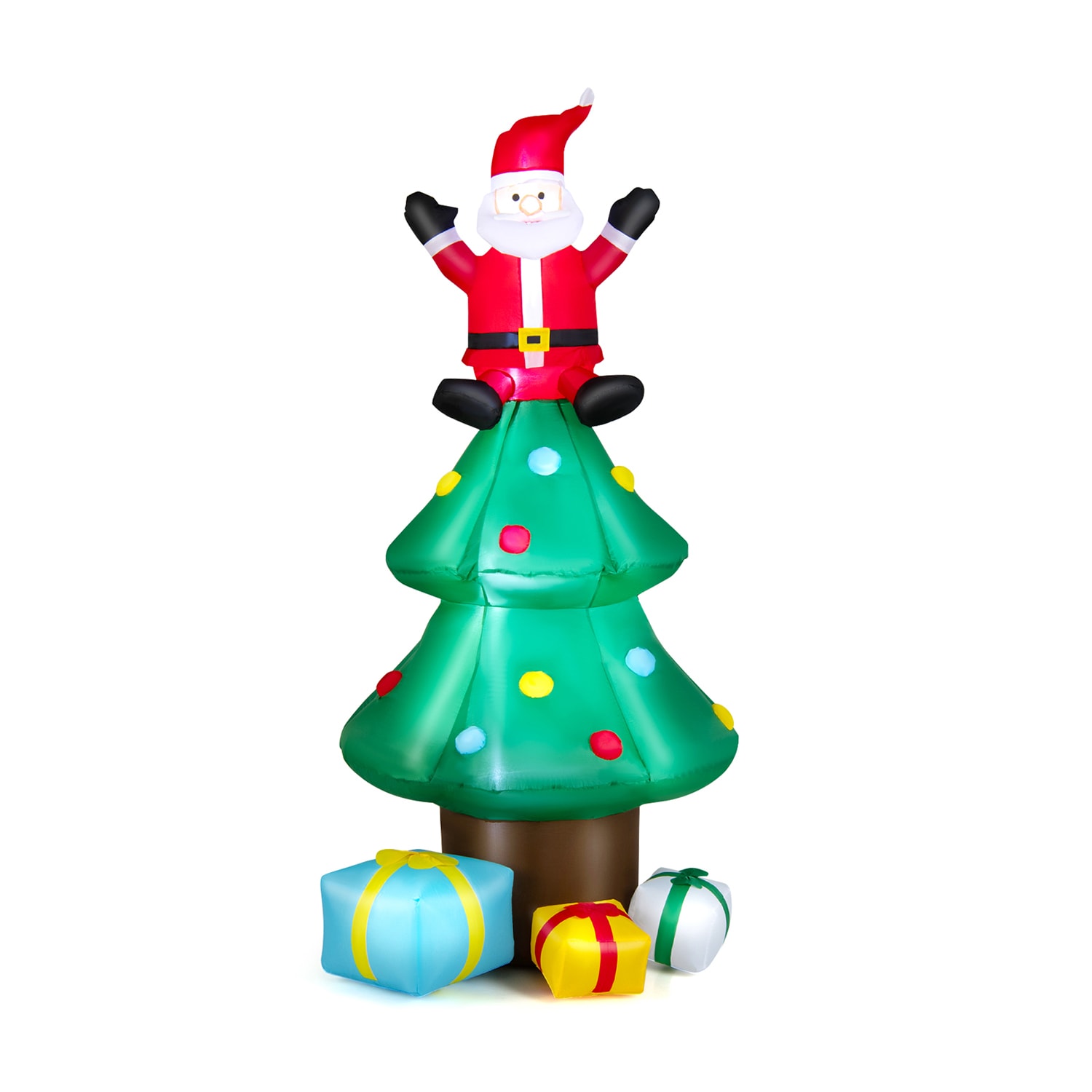 WELLFOR HYZ23966US 7-Feet Lighted Christmas tree(s) Christmas Inflatable