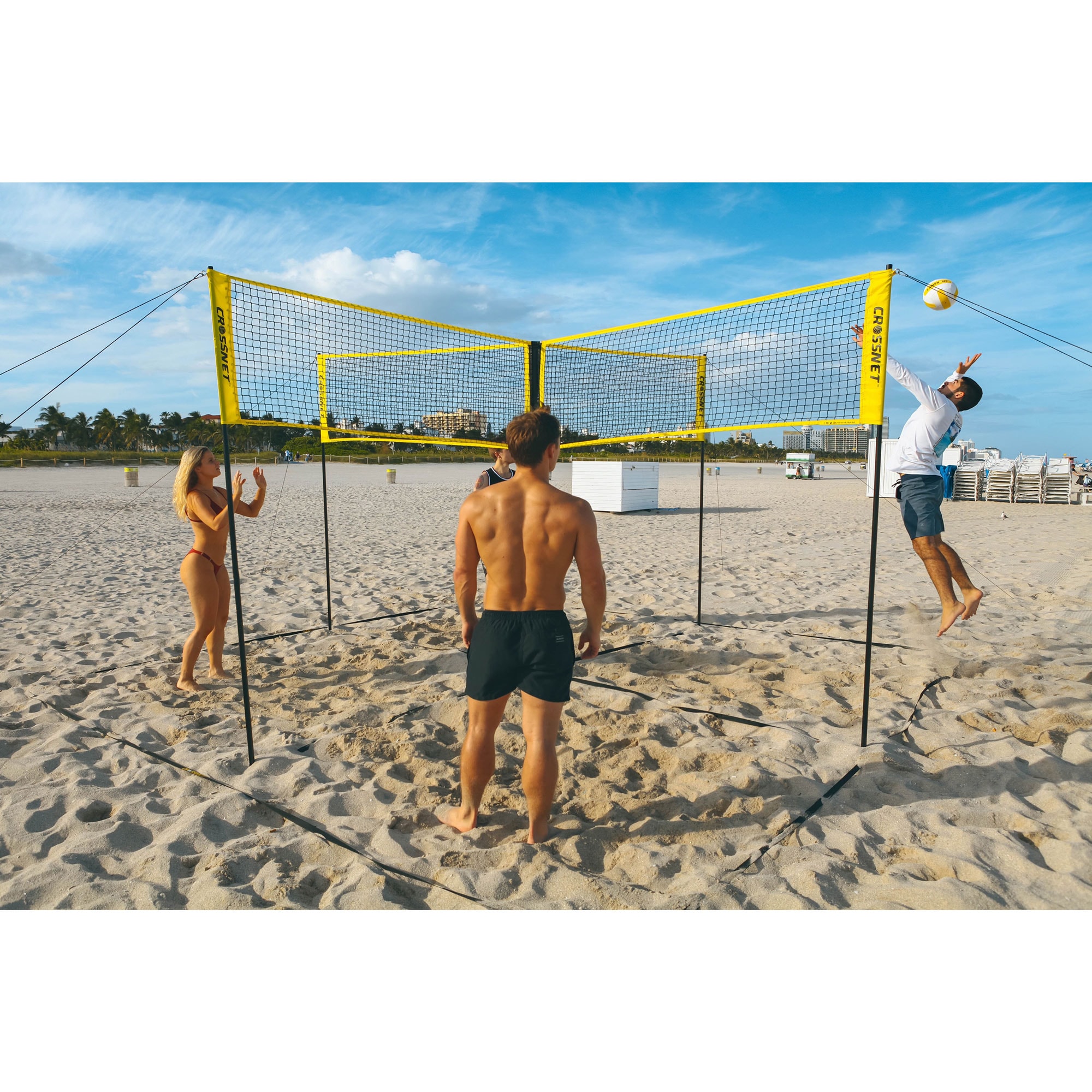 Top Crossnet 4 way Volleyball