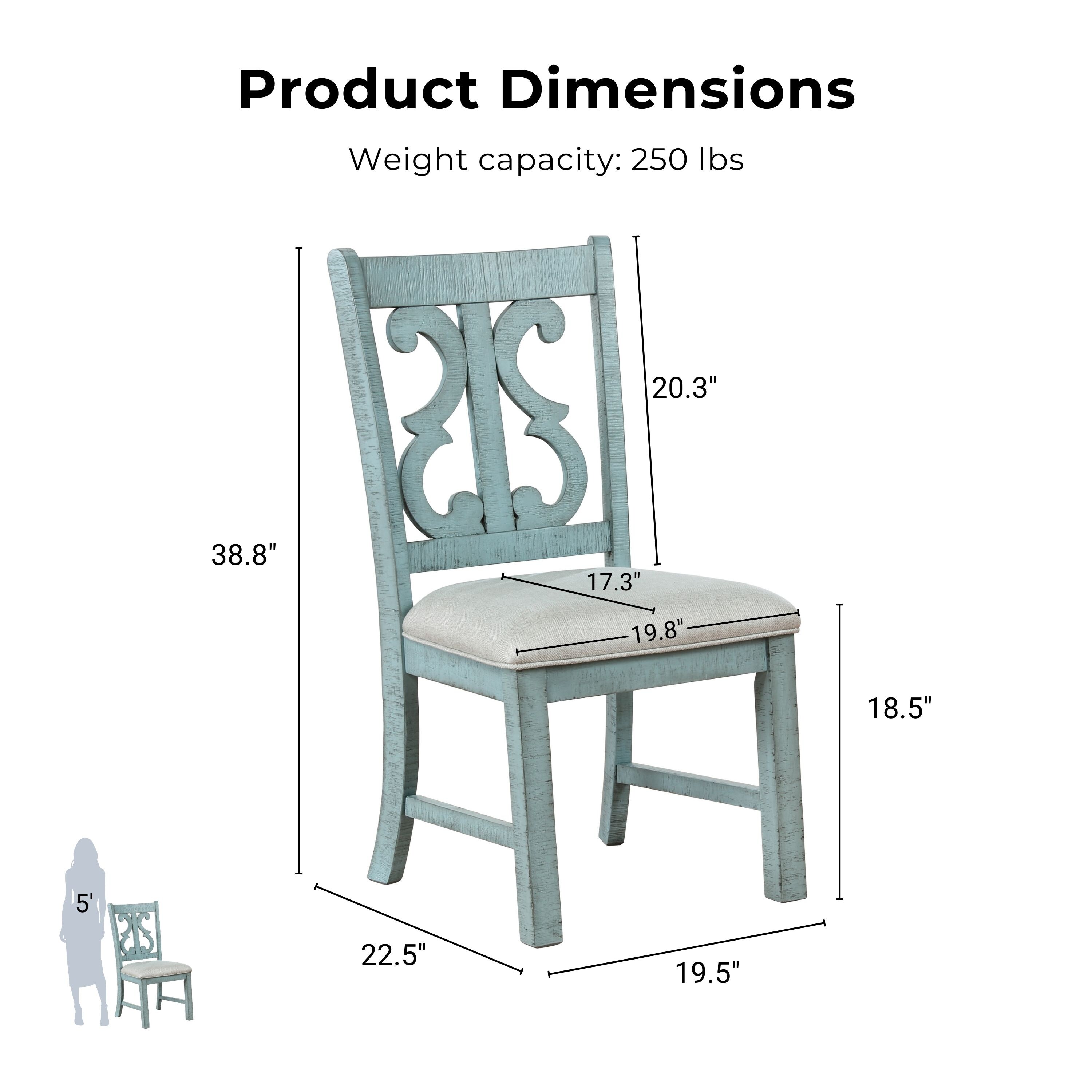 Furniture of America IDF-3417LB-SC Dining-Chairs - View #3